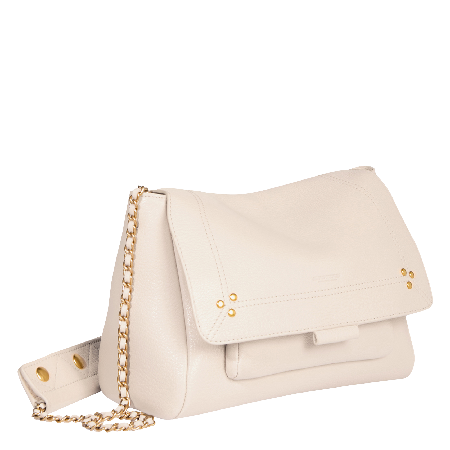 Sac besace en cuir JEROME DREYFUSS Beige