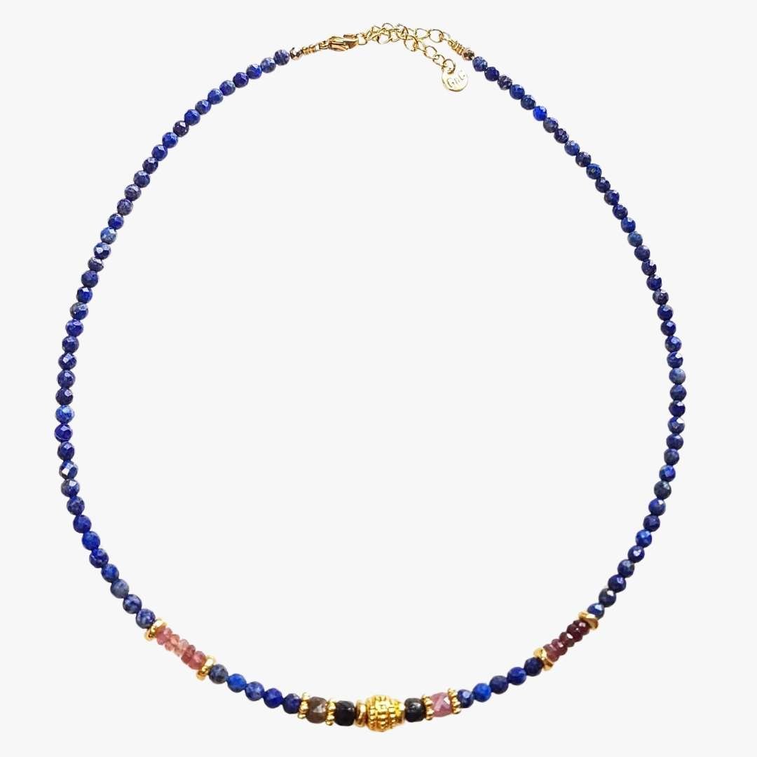 Lapis lazuli necklace GINANDGER Blue