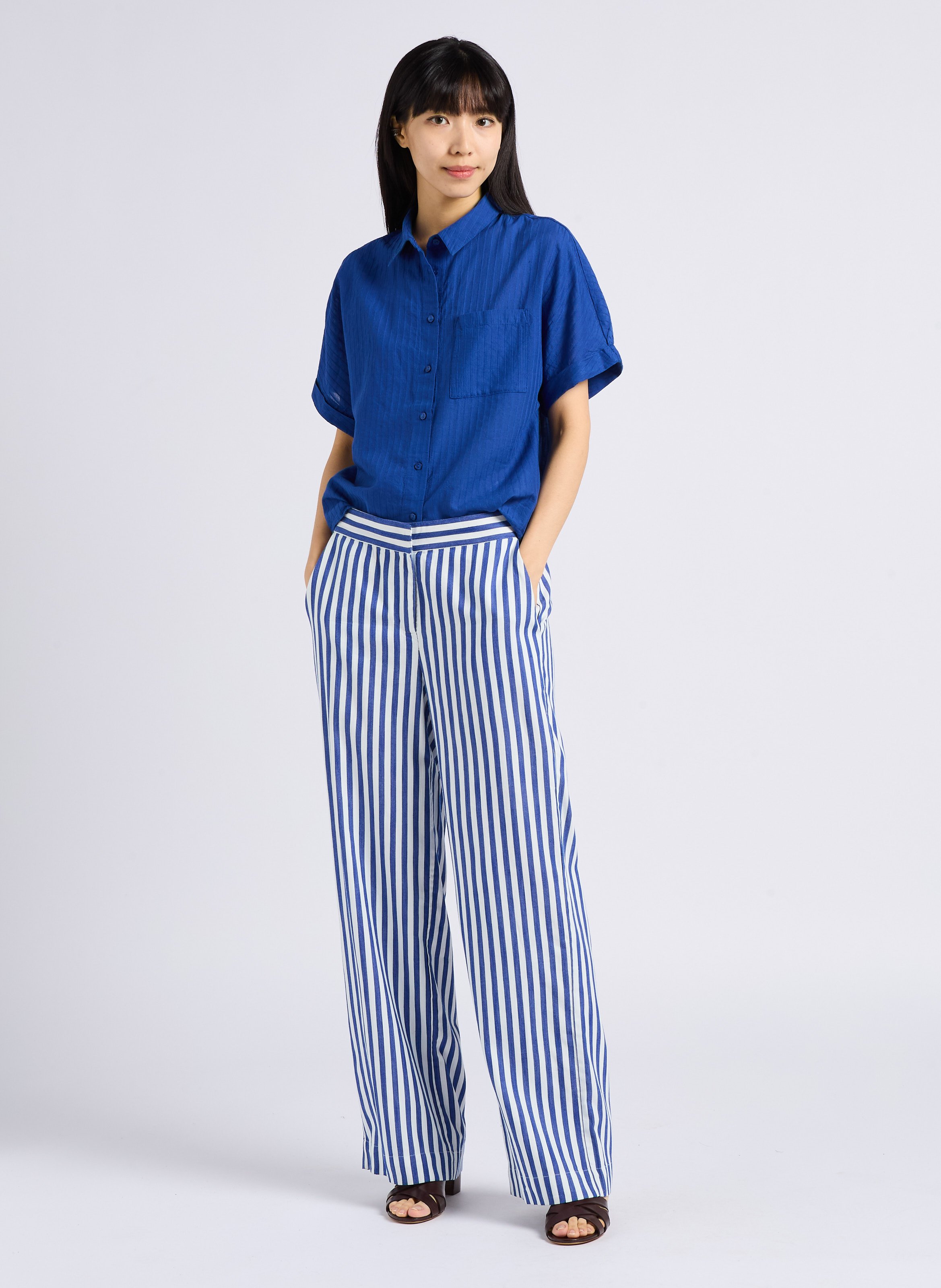 Sandales hautes en cuir RIVECOUR Marron