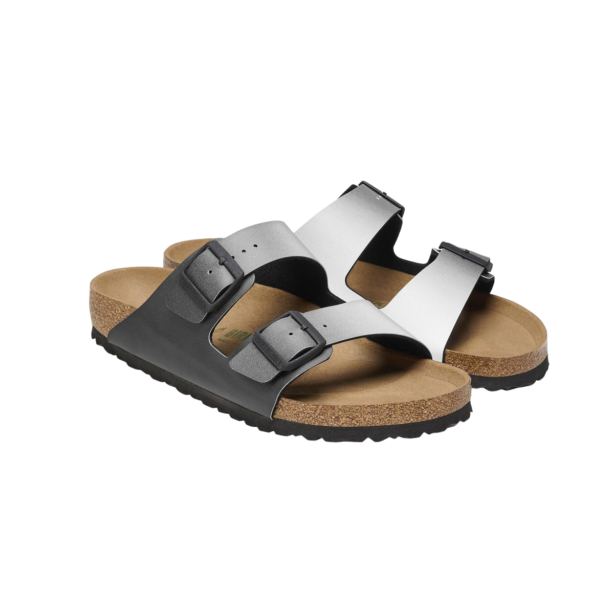 Faux leather sandals BIRKENSTOCK Black