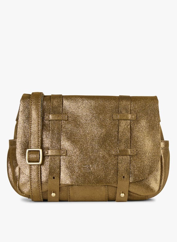 Ginny metallic leather crossbody sales