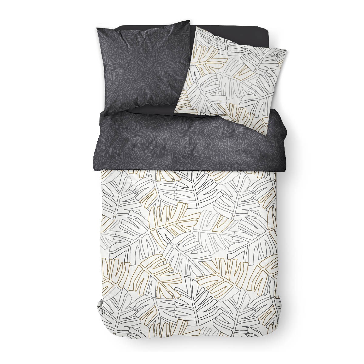 Jungle print cotton bedding set TODAY LINGE DE MAISON White