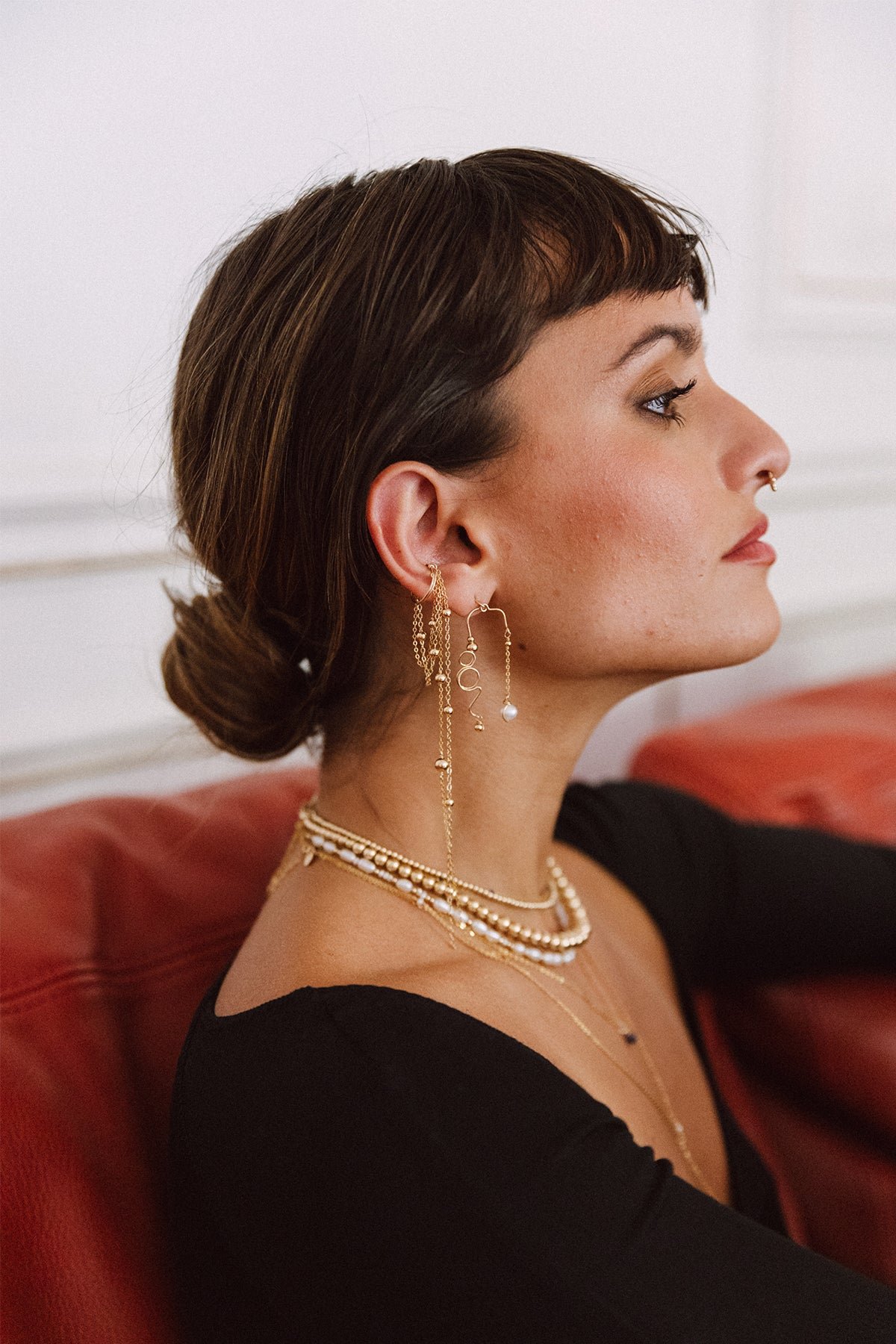 Faux piercing maia - gold YAY Golden