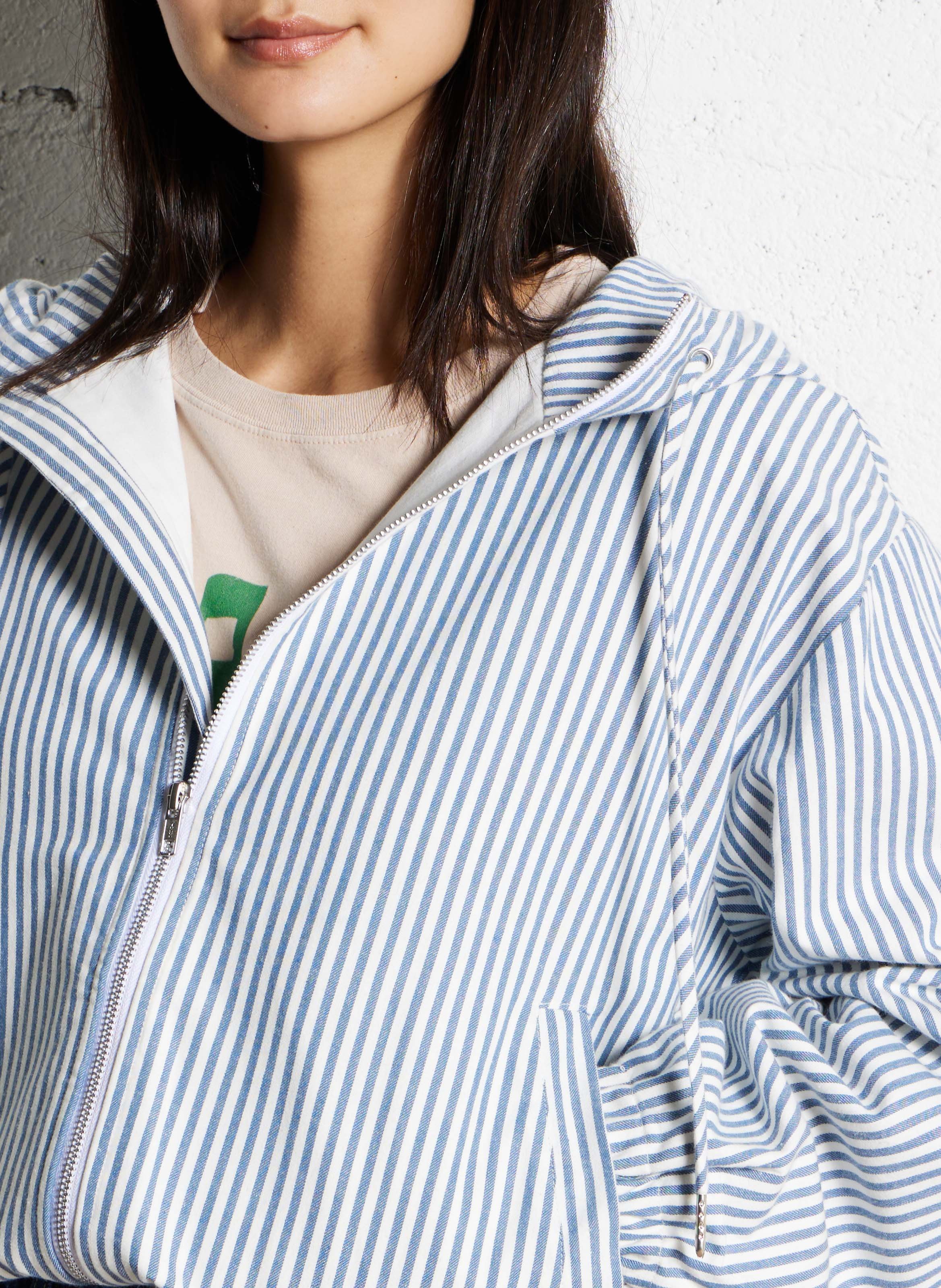 Veste à capuche rayée LOLLYS LAUNDRY Bleu