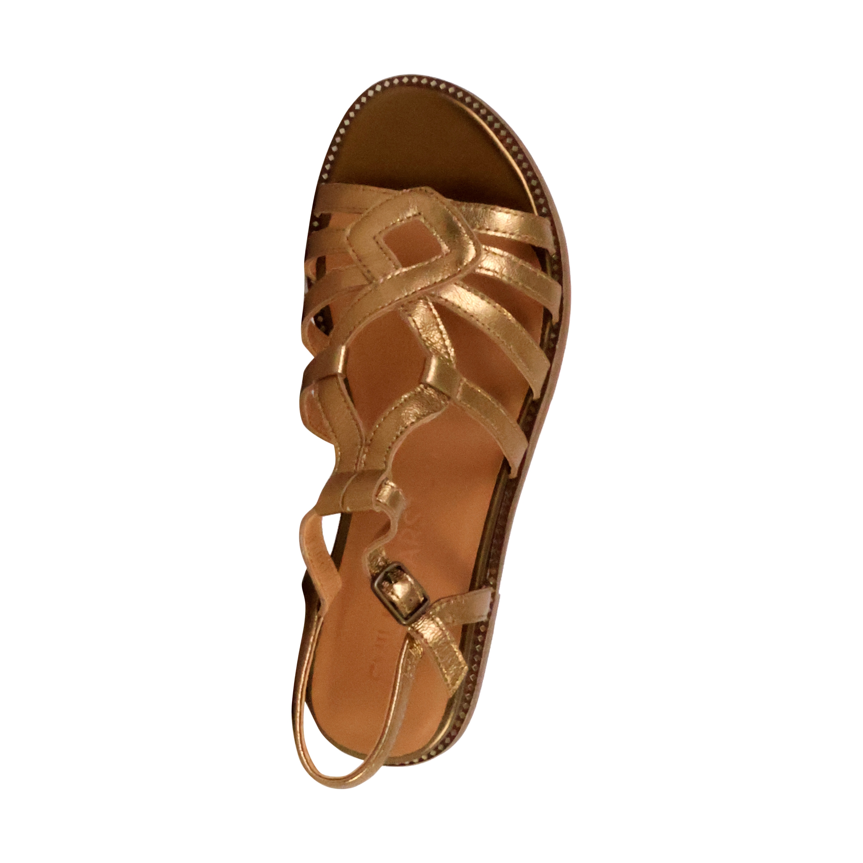 Sabine leather sandals EMILIE KARSTON Golden