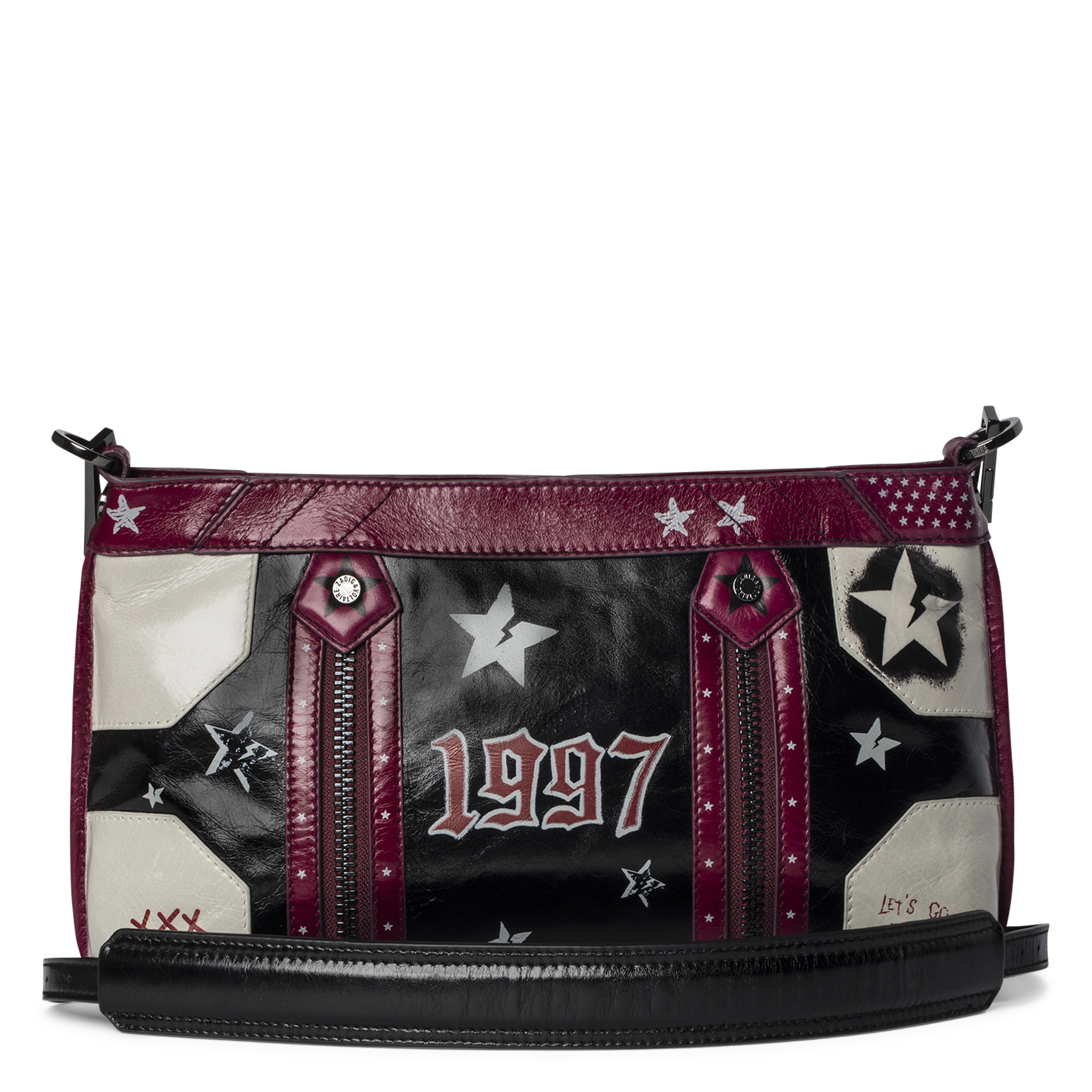 Patent leather shoulder bag ZADIG&VOLTAIRE Black