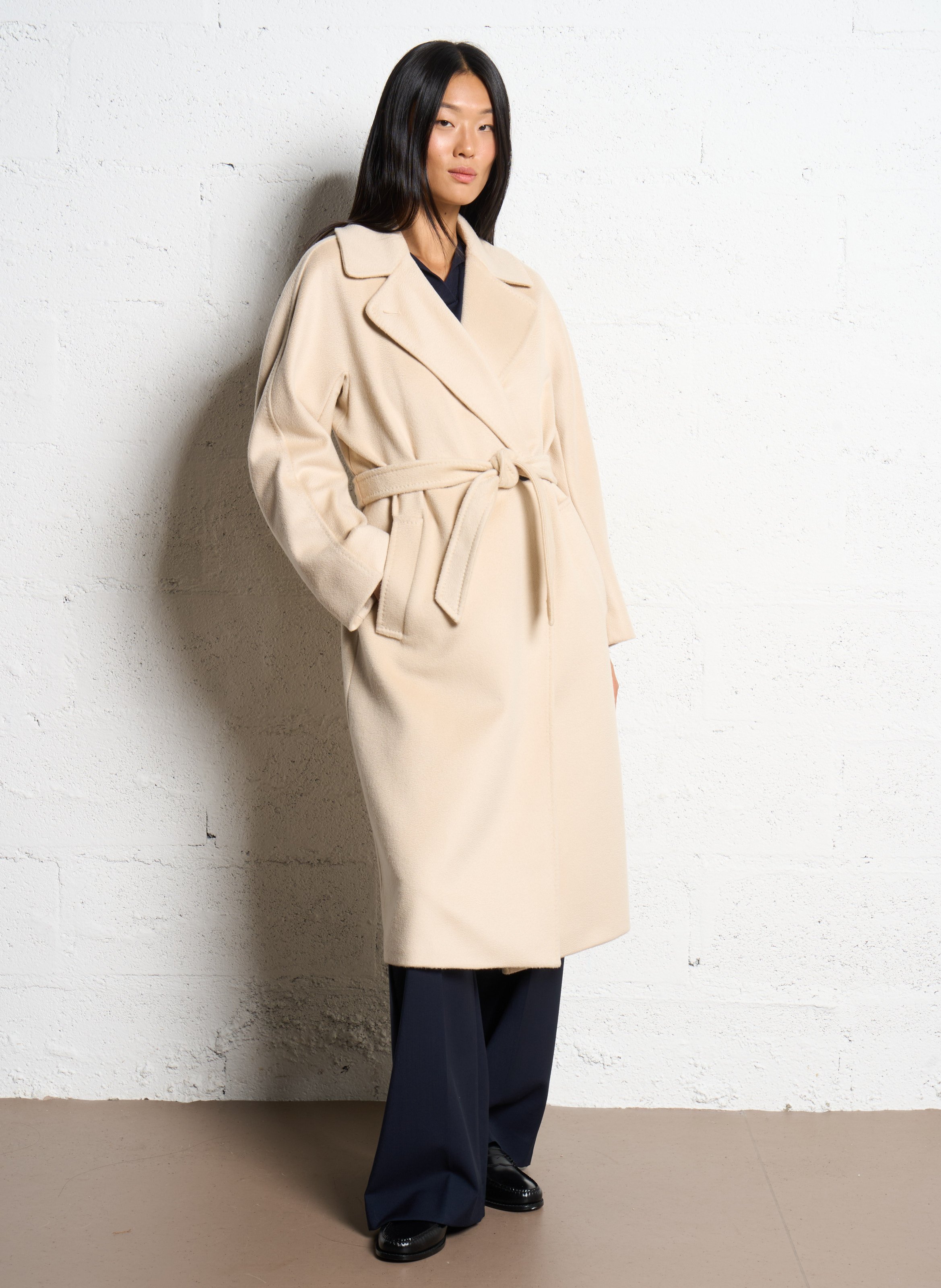 Coat with tailored collar MAX MARA WEEK END White