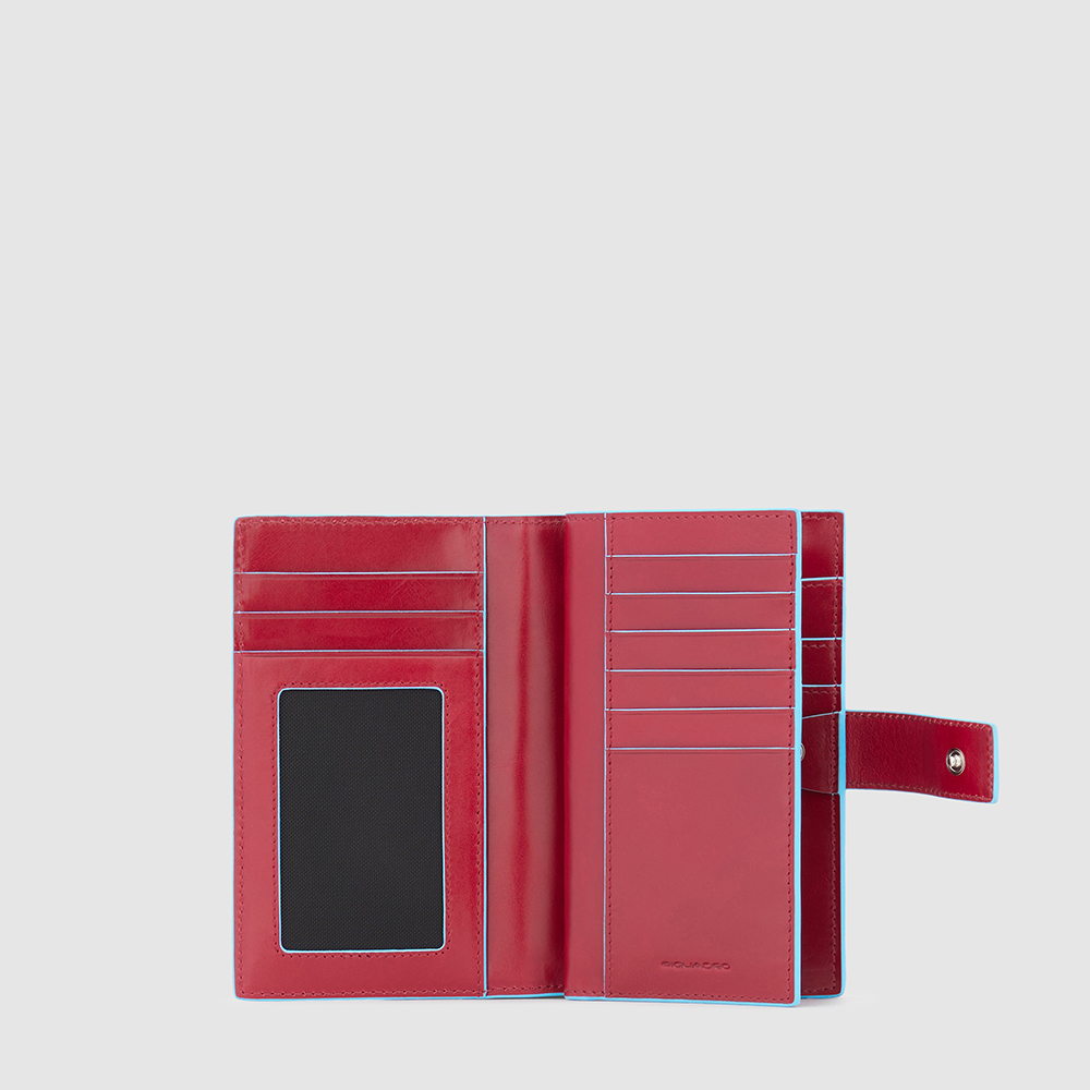 Babylon leather wallet PIQUADRO Red