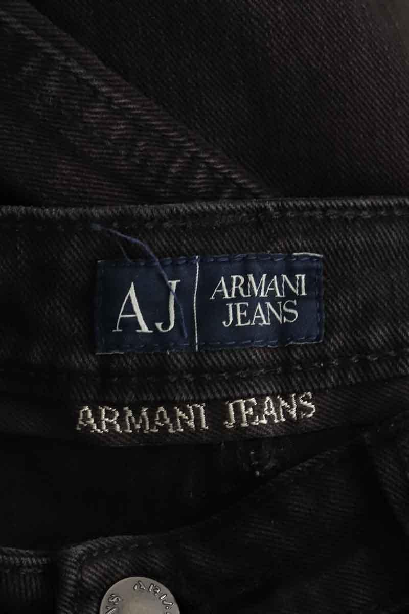 Cotton straight jeans ARMANI - SECONDE MAIN Black