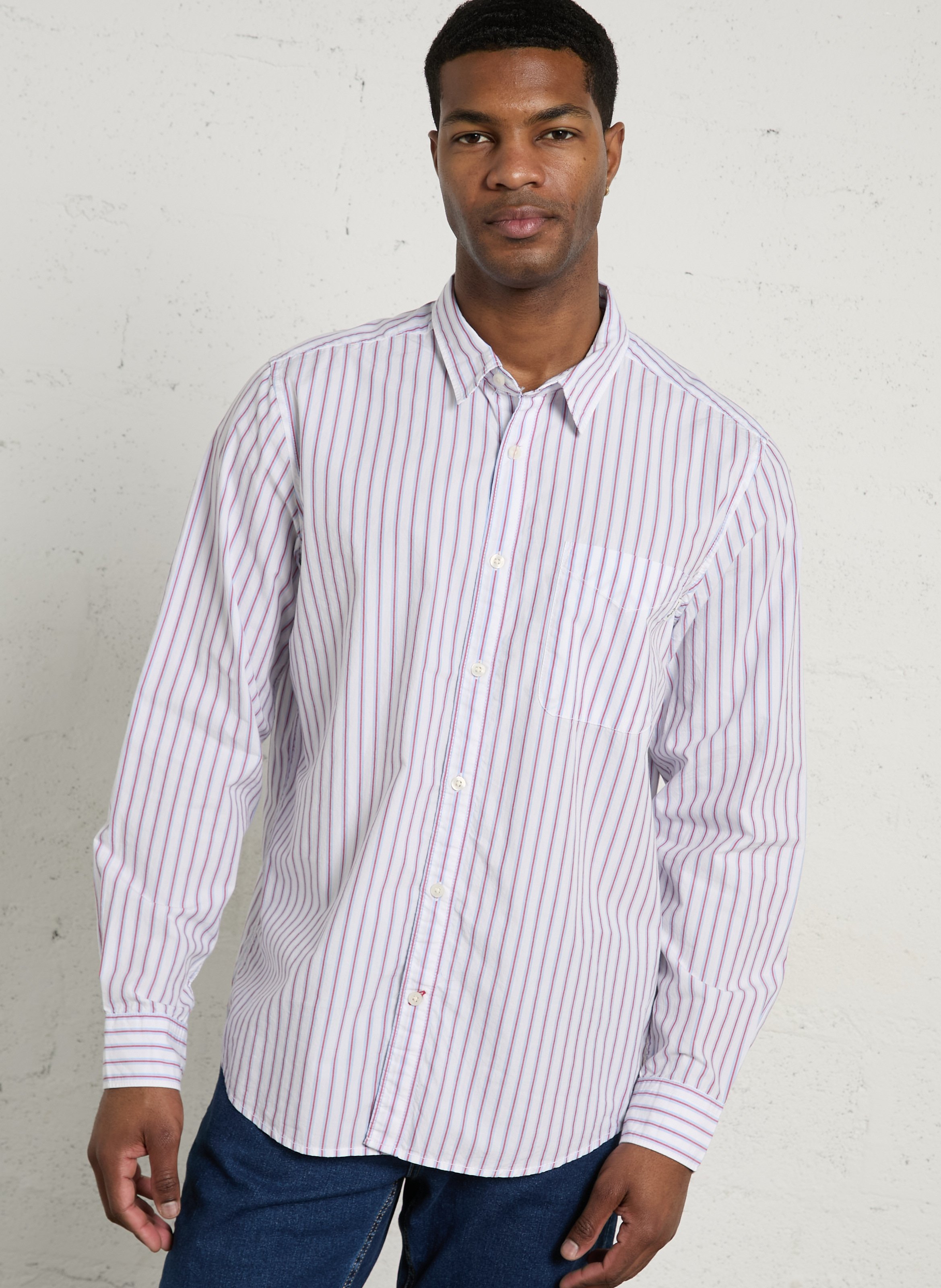 Chemise regular-fit col classique rayée en coton PEPE JEANS