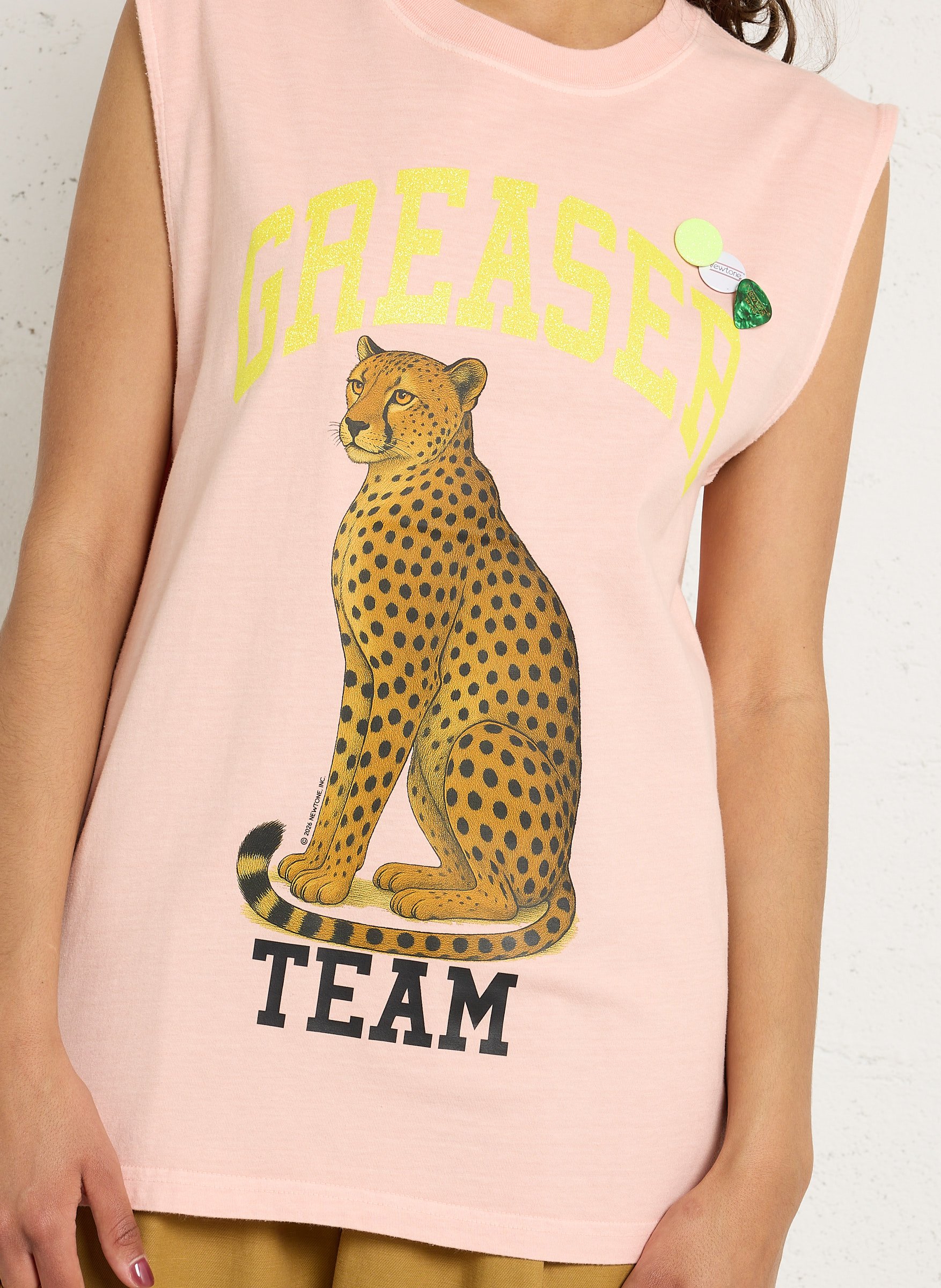 Tee-shirt col rond en coton NEWTONE Beige