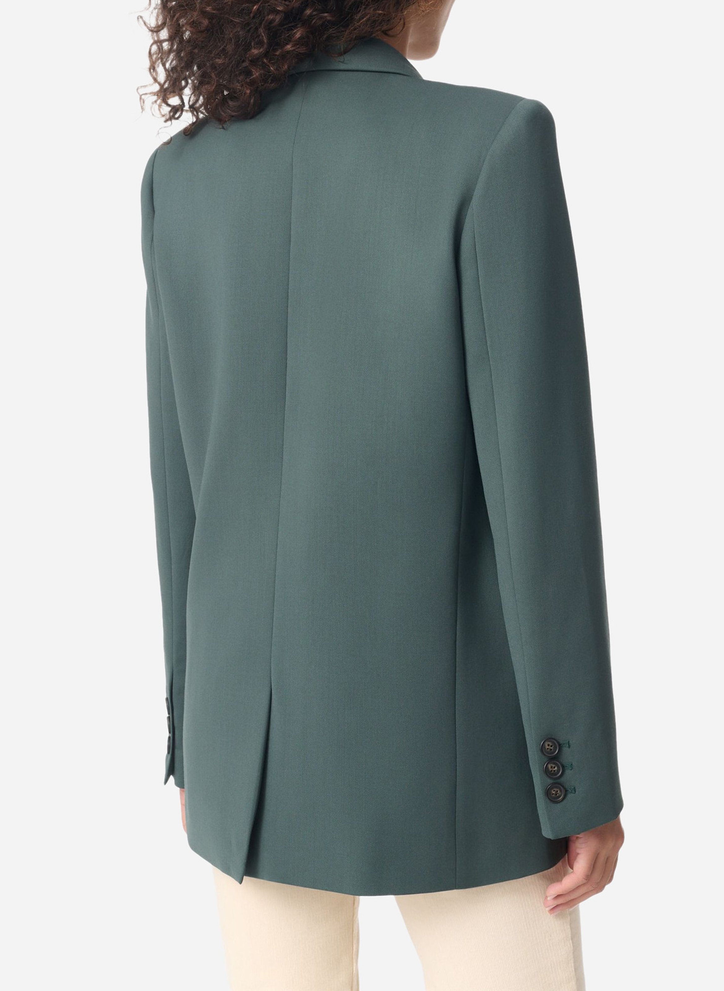 Straight button-up blazer VANESSA BRUNO Green