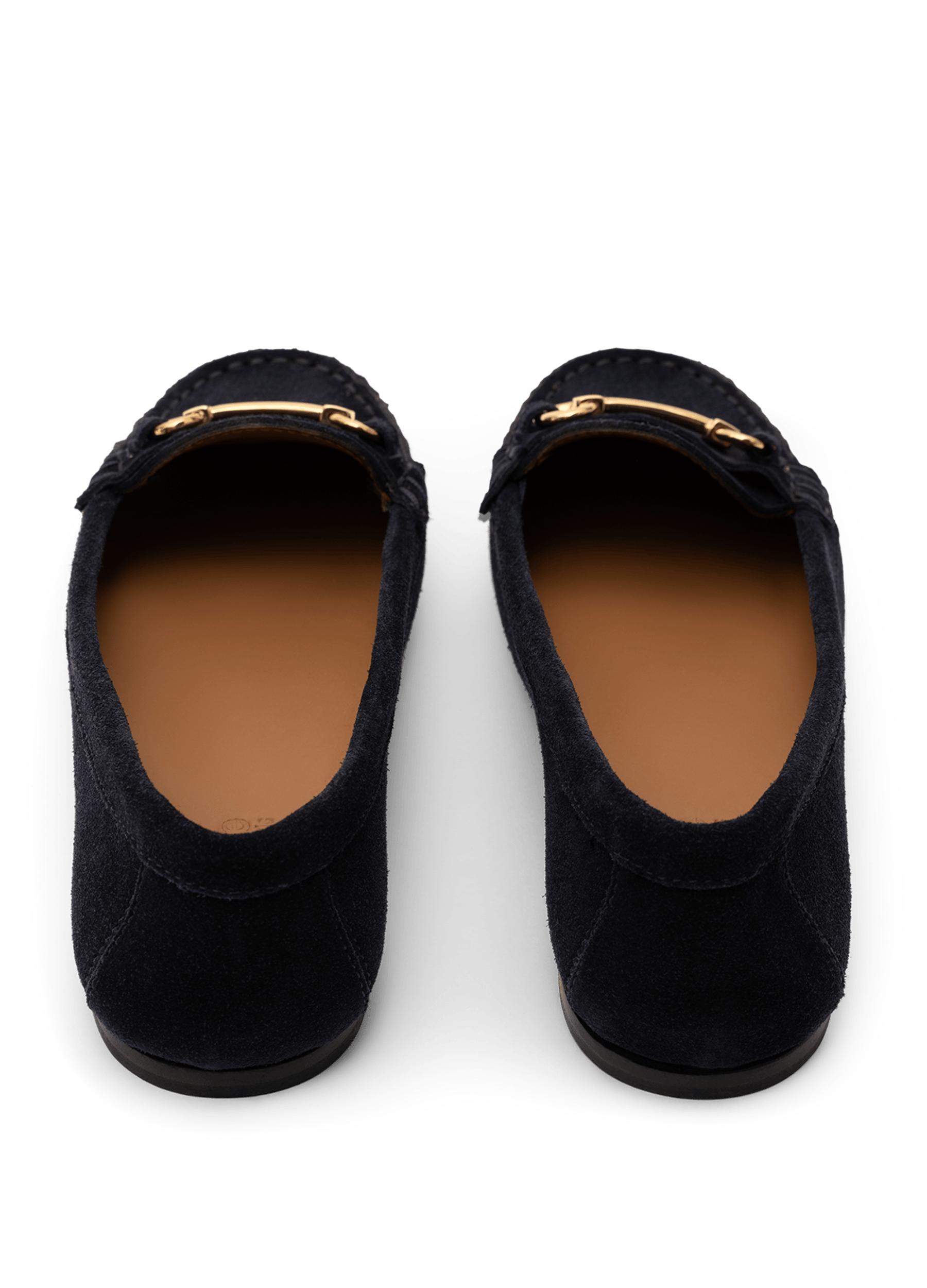 Navy suede leather loafers PARALLELE PARIS Blue