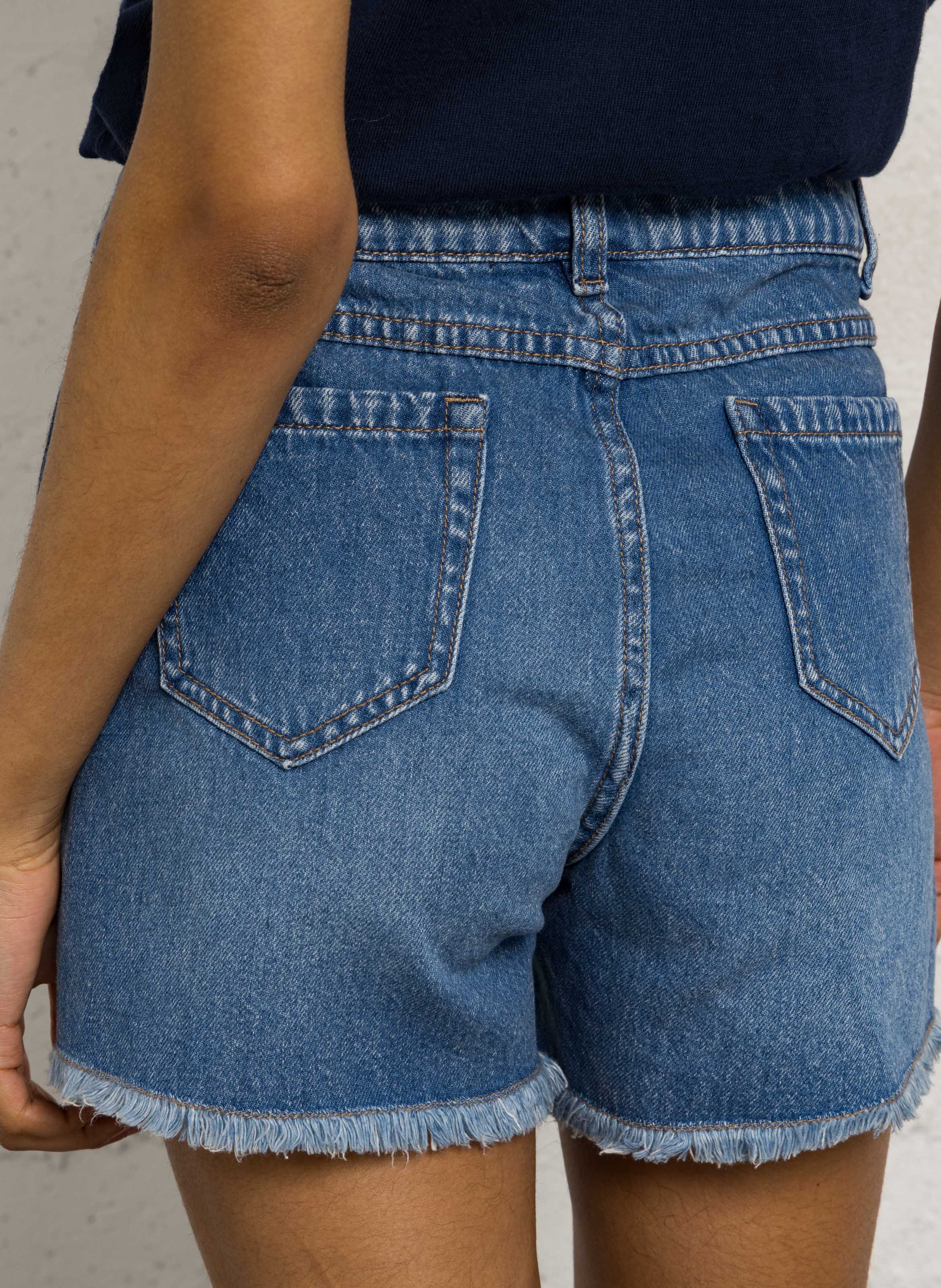 Short en denim MAISON 123 Bleu