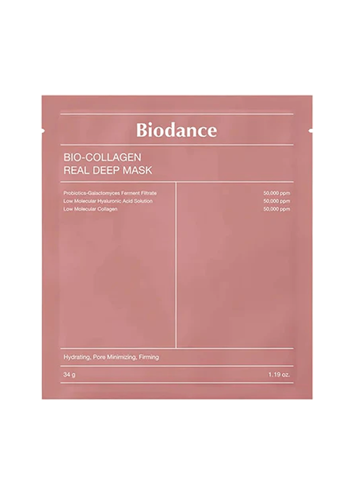 DEEP TRUE ORGANIC COLLAGEN MASK BIODANCE No color