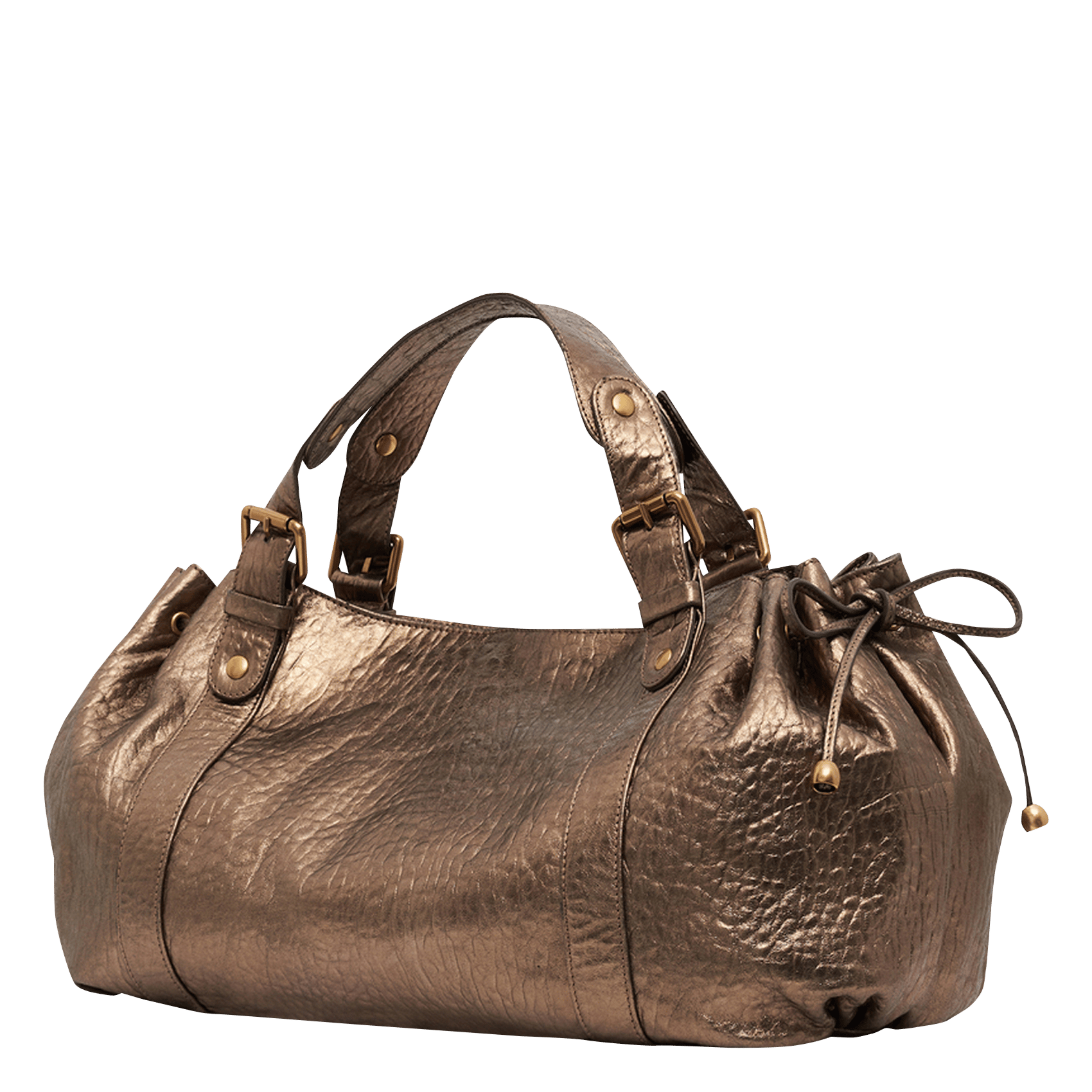 Leren handtas GERARD DAREL Goudkleurig