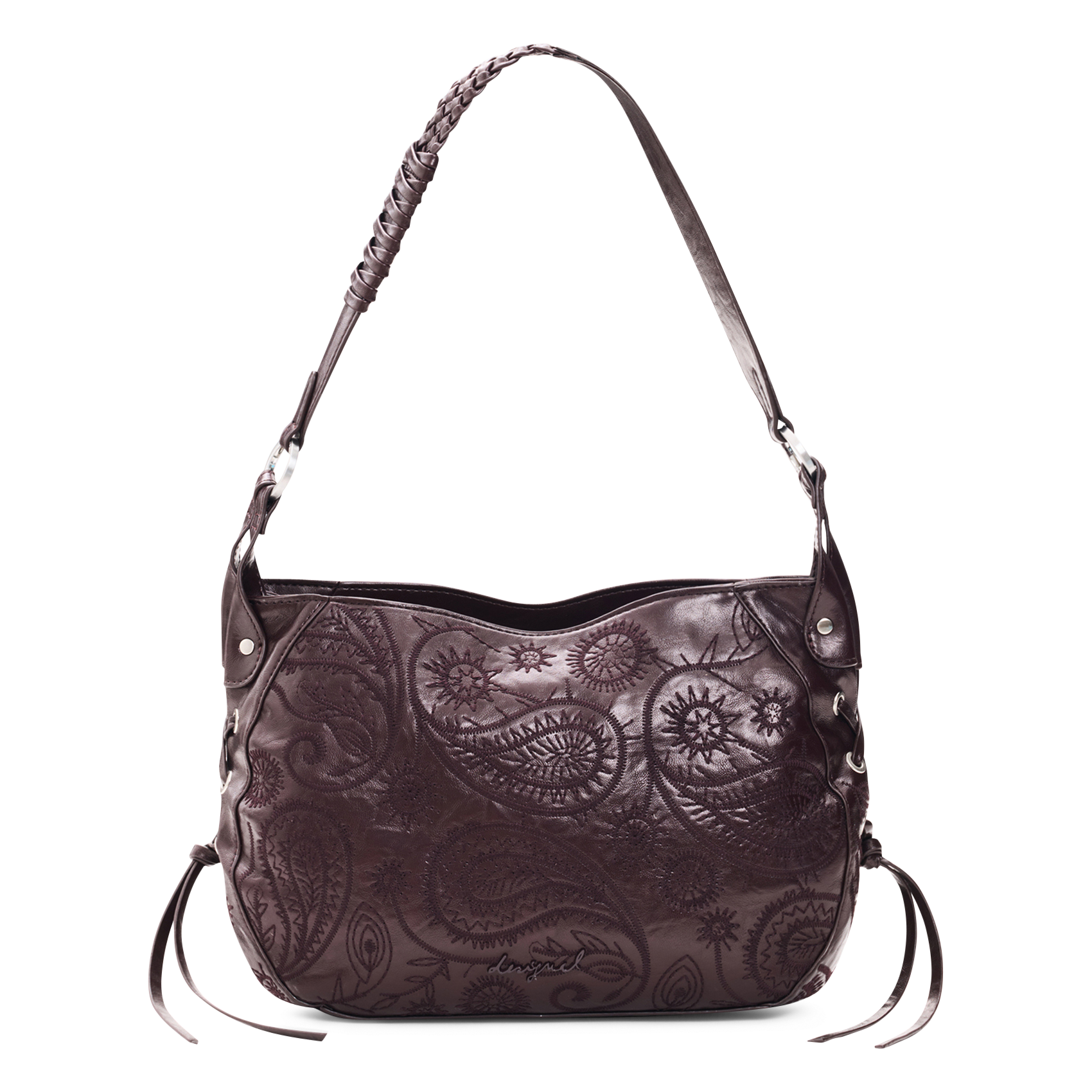 Sac porté épaule brodé DESIGUAL Rouge