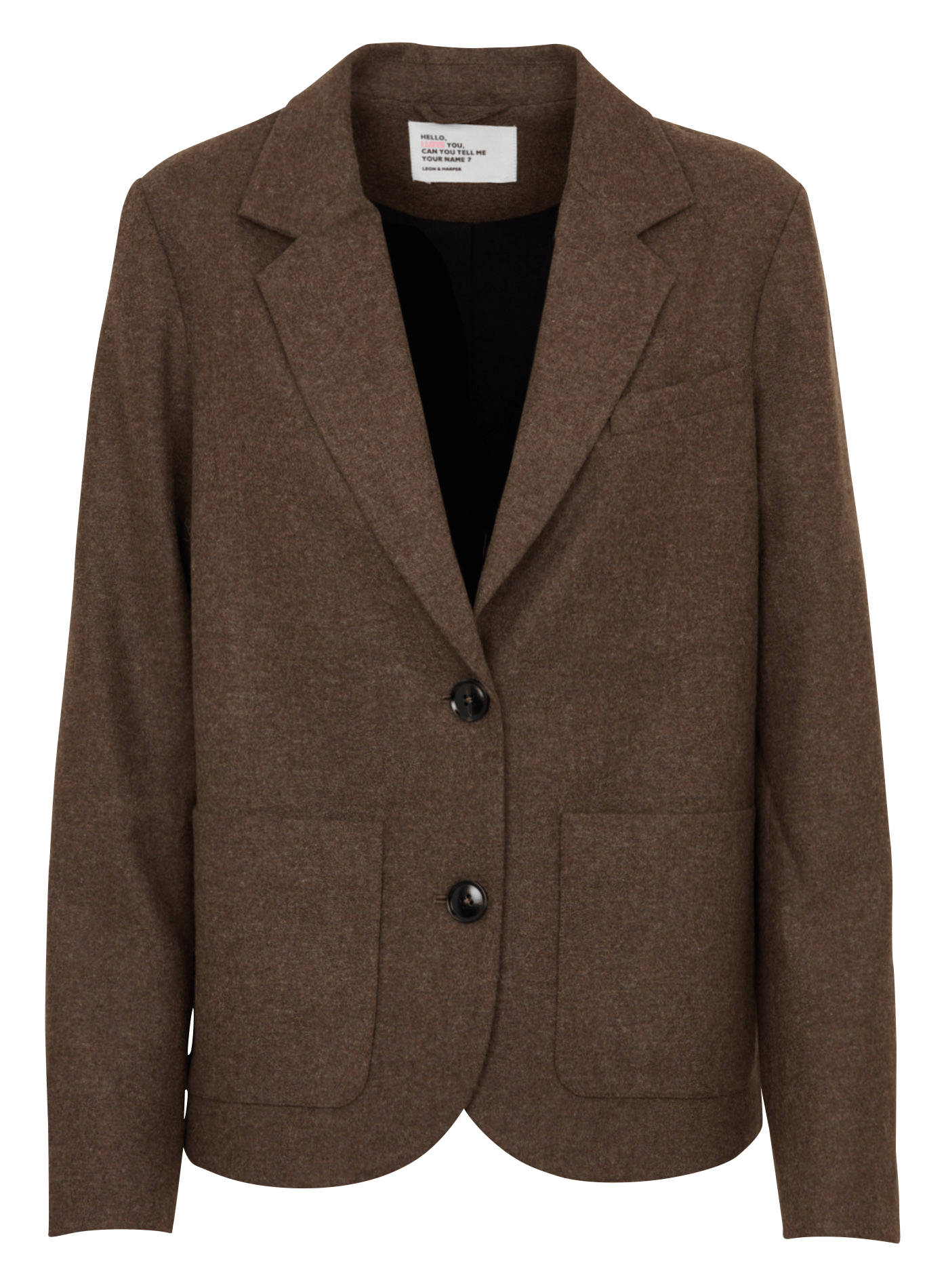 Gerade geschnittener Wollmix-Blazer LEON & HARPER