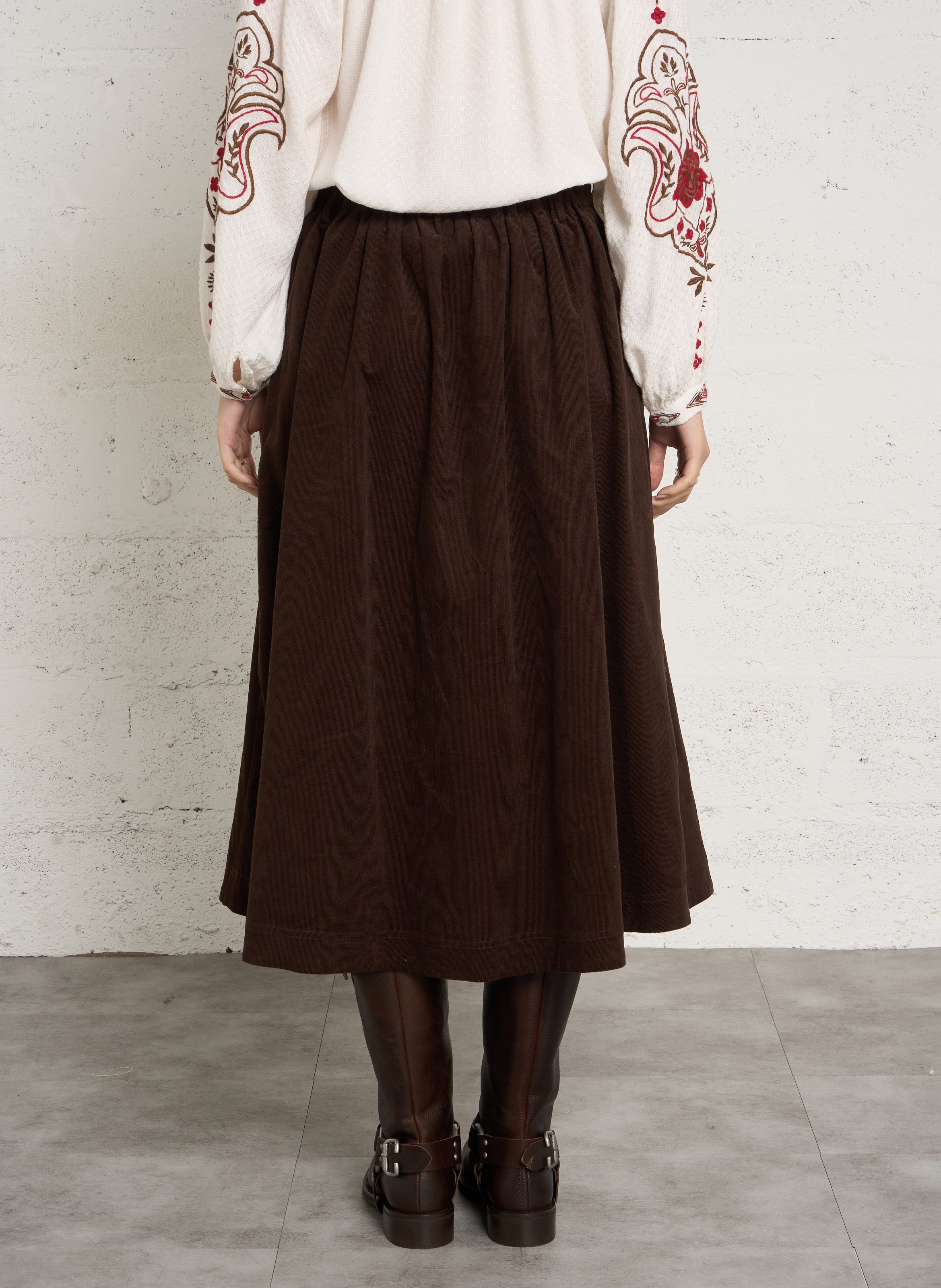 Midi-Jeansrock LA PETITE ETOILE Braun