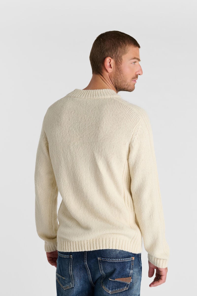 Round-neck sweater LE TEMPS DES CERISES Beige