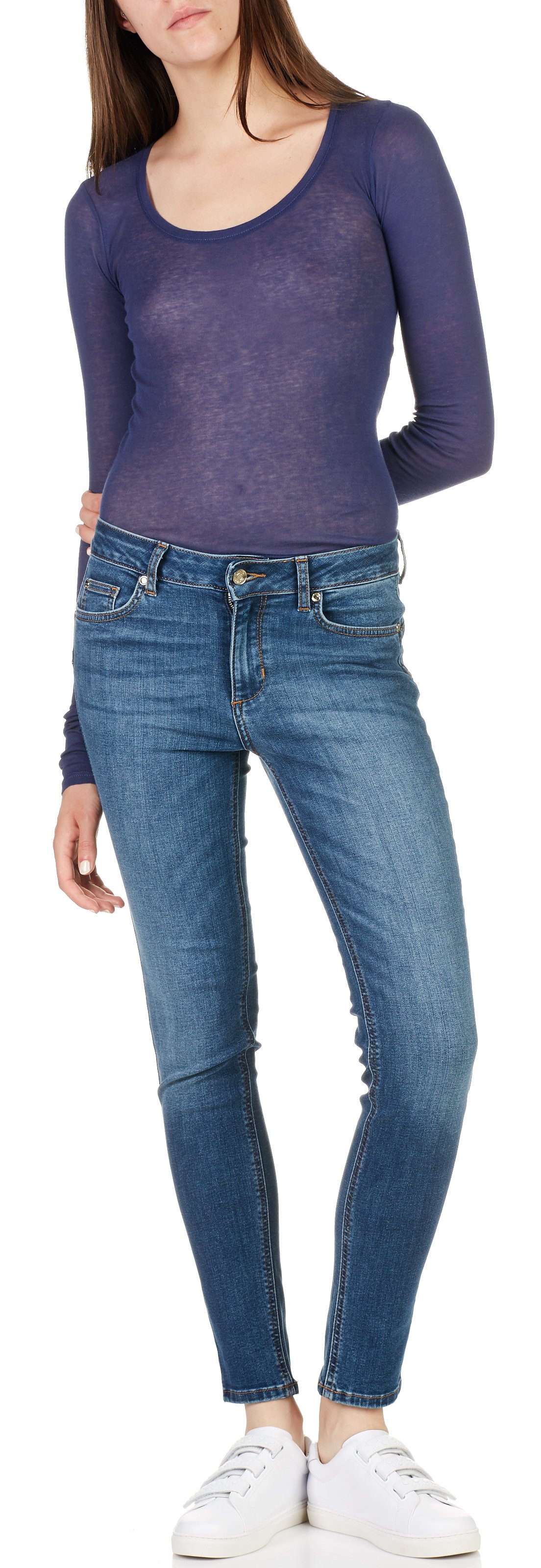 Jean slim bottom-up taille normale LIU JO Jean brut