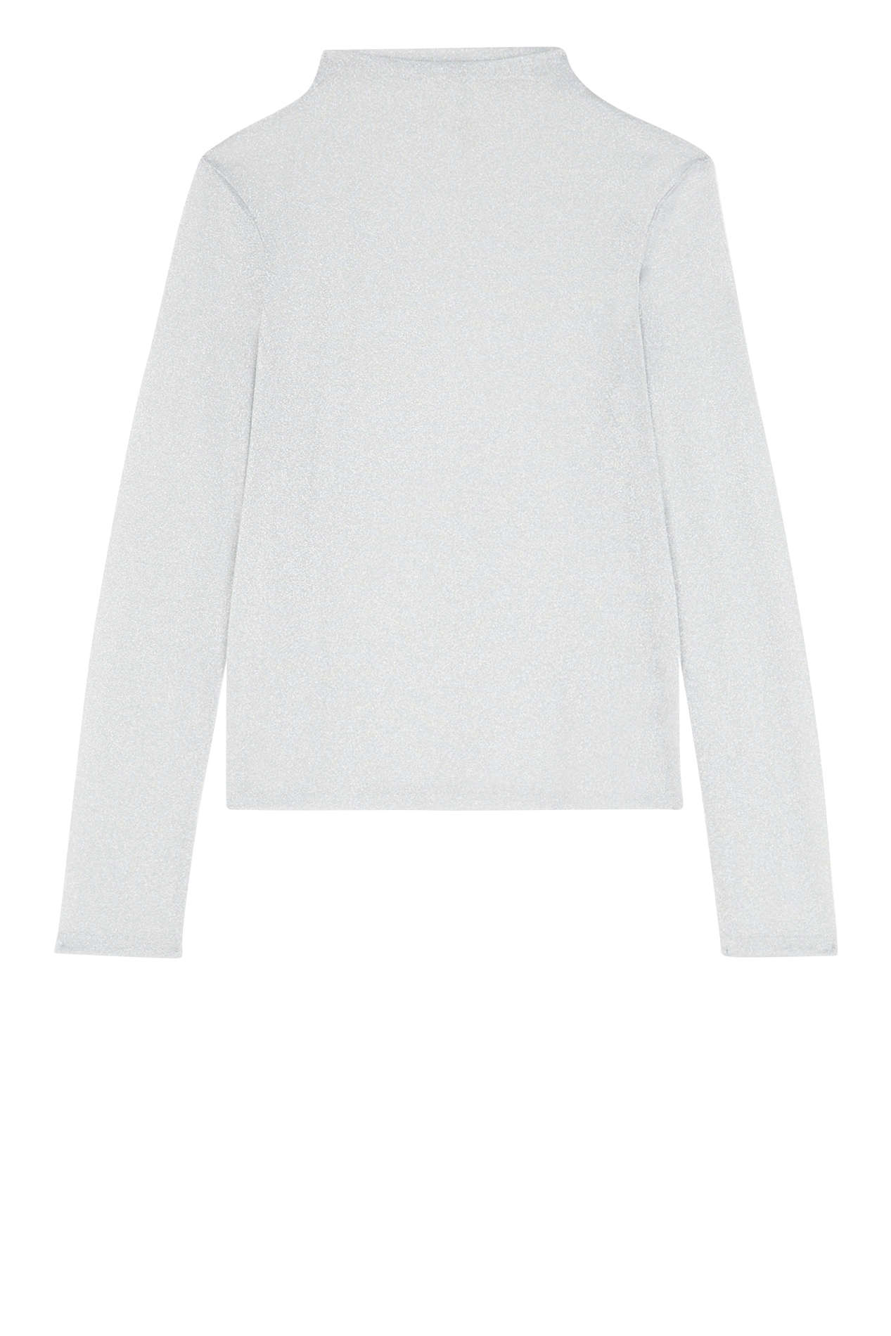 Top col montant en tulle métallisé  GINA TRICOT Argent