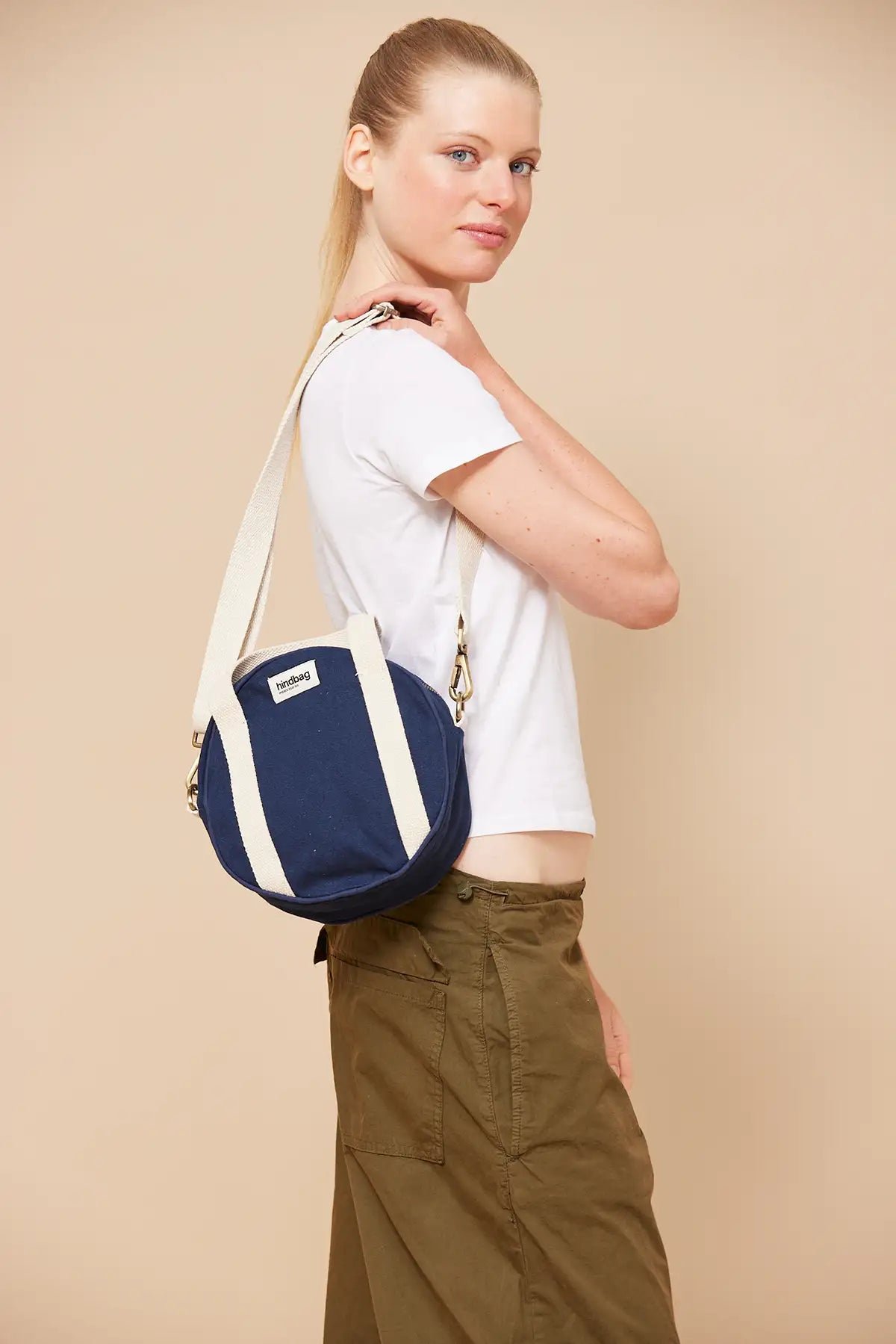 Cotton handbag HINDBAG Blue