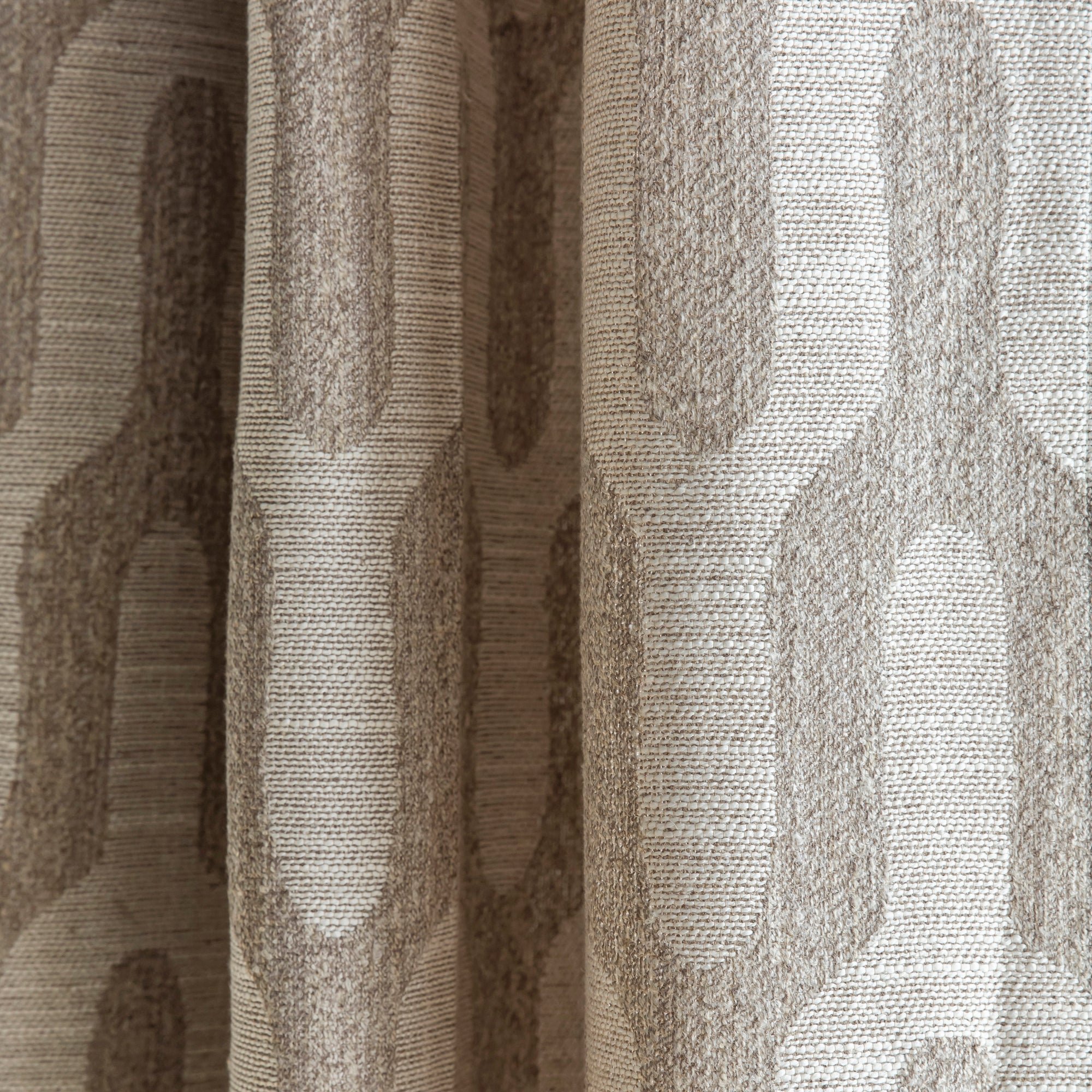 Pleated ribbon curtain MADURA Beige