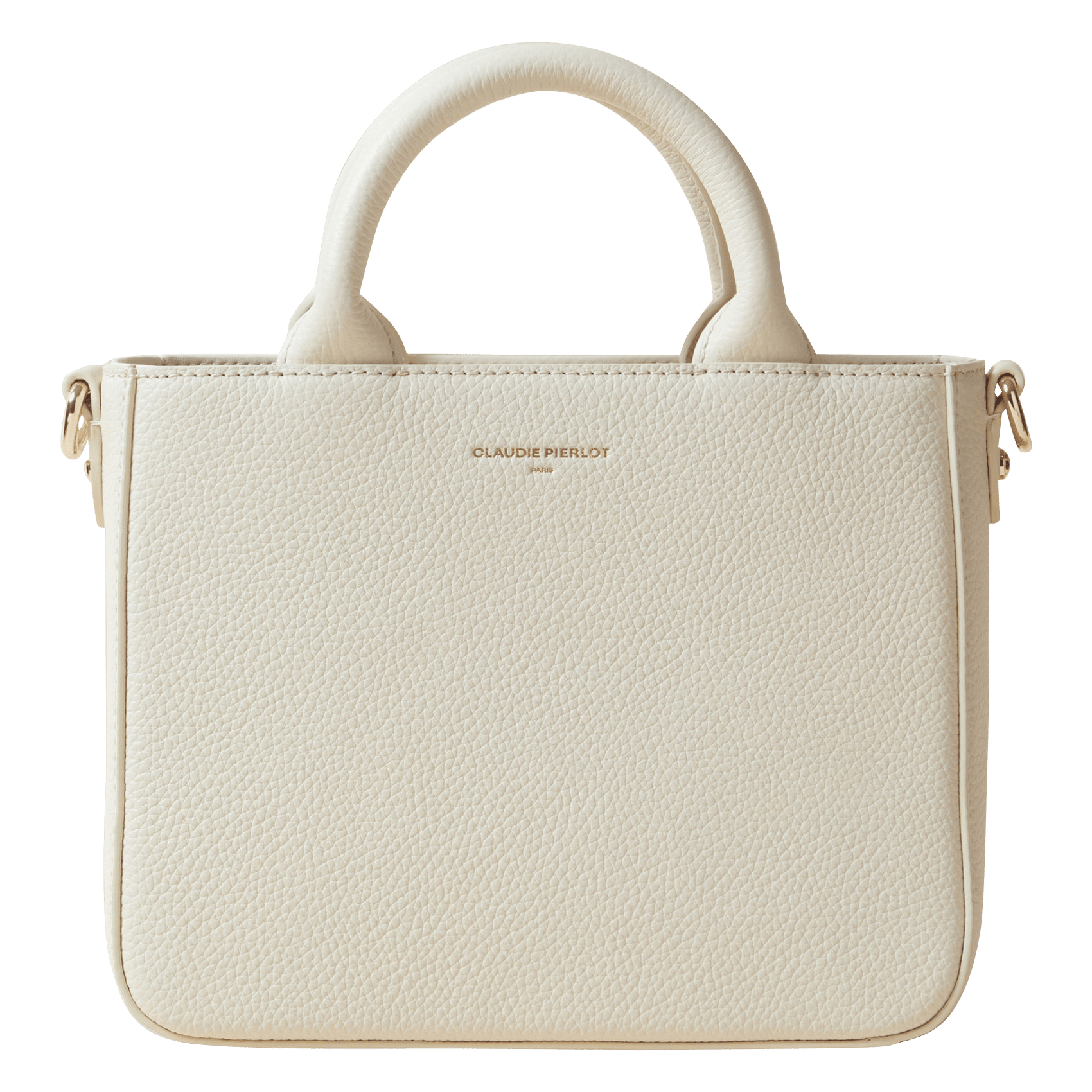 Leren handtas CLAUDIE PIERLOT Beige