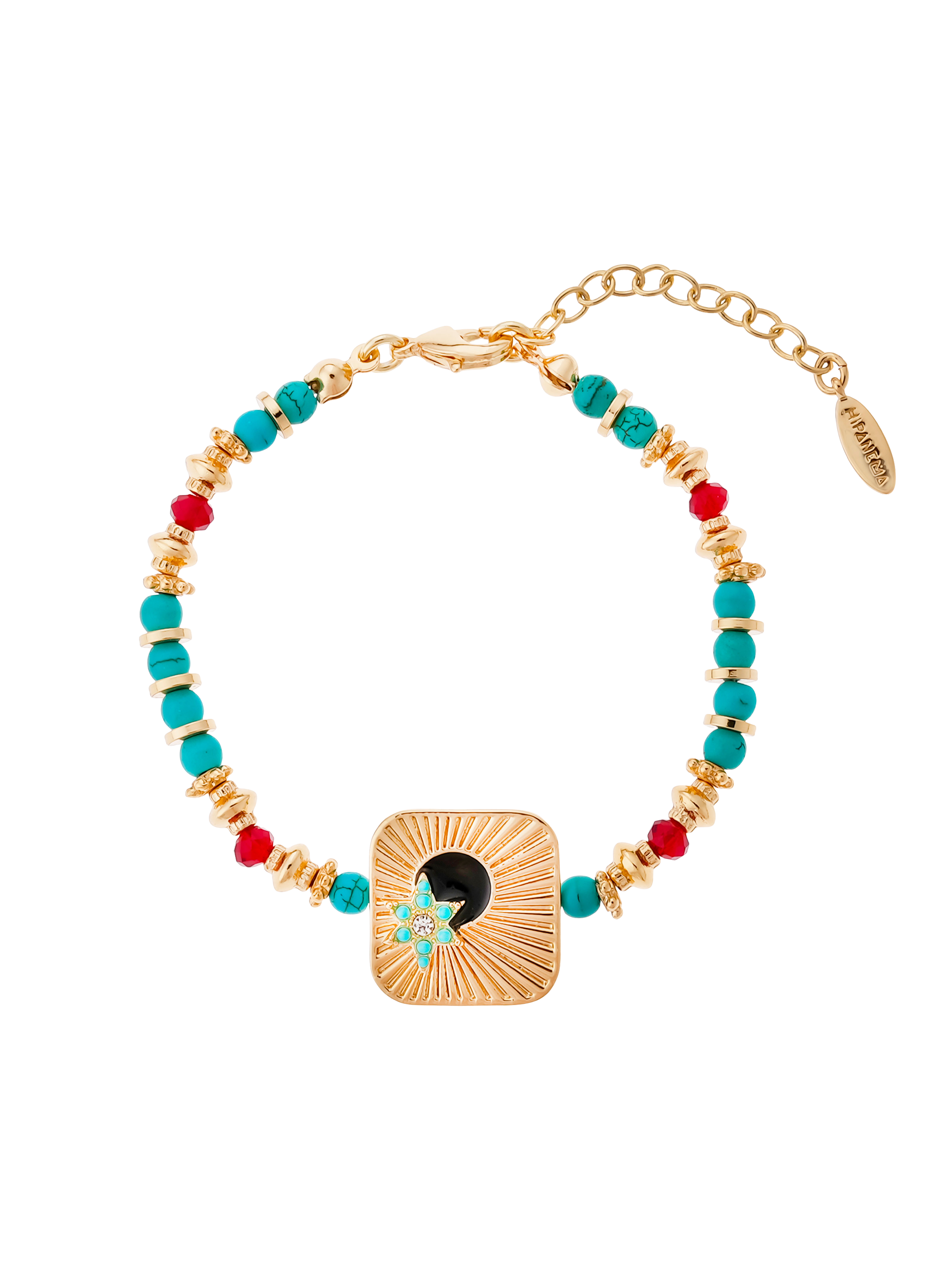 Beaded bracelet with pendant HIPANEMA Blue