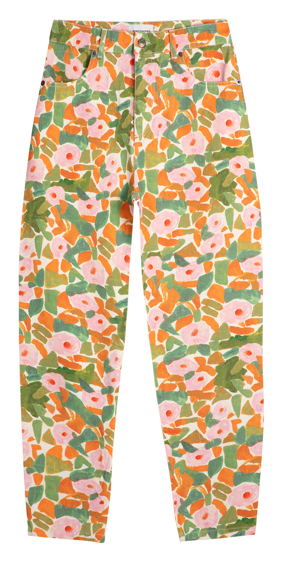 Biologische bloemenprint worteljeans van katoen BOBO CHOSES Veelkleurig
