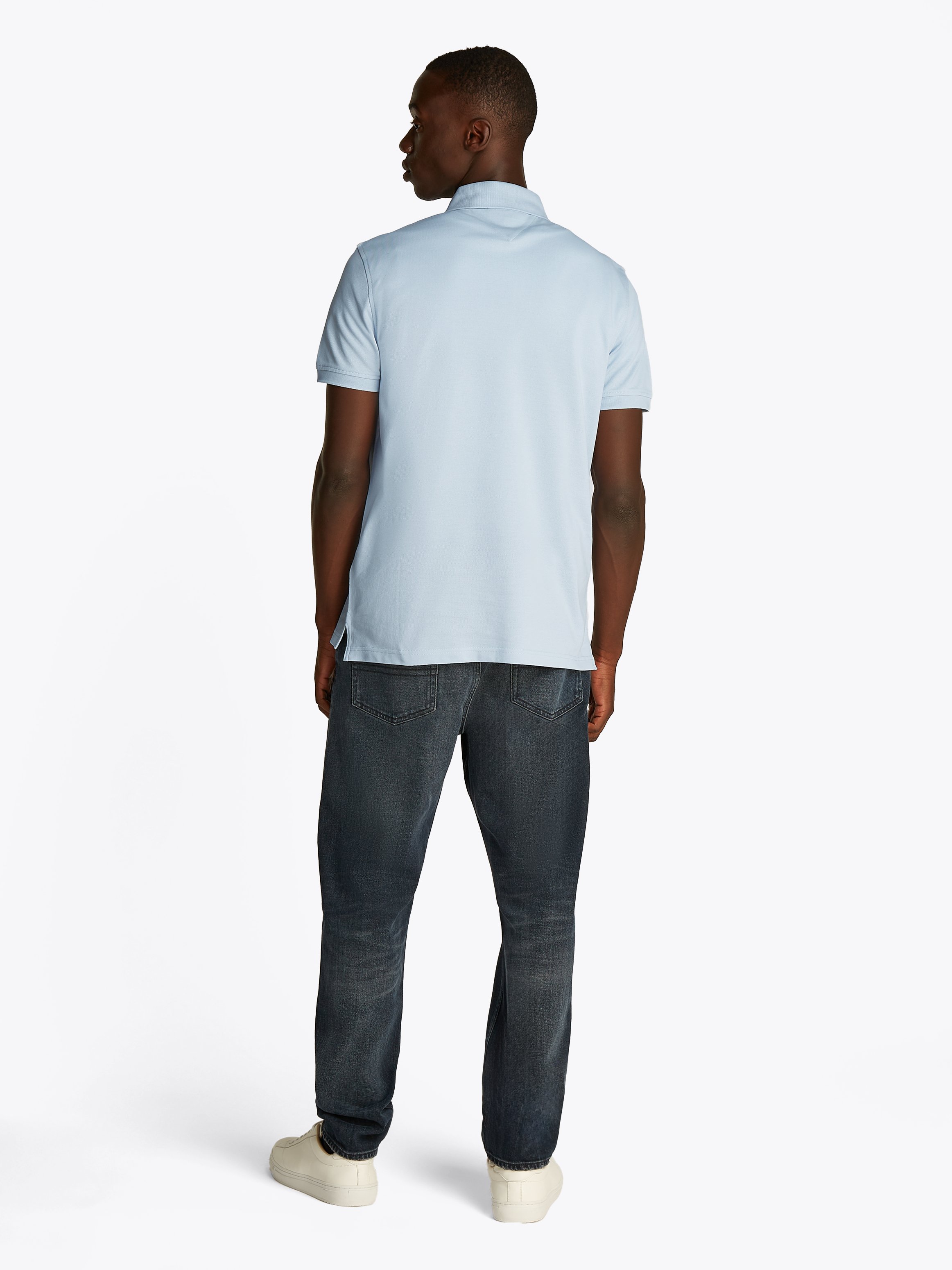 Polo regular-fit en coton biologique mélangé TOMMY HILFIGER Bleu