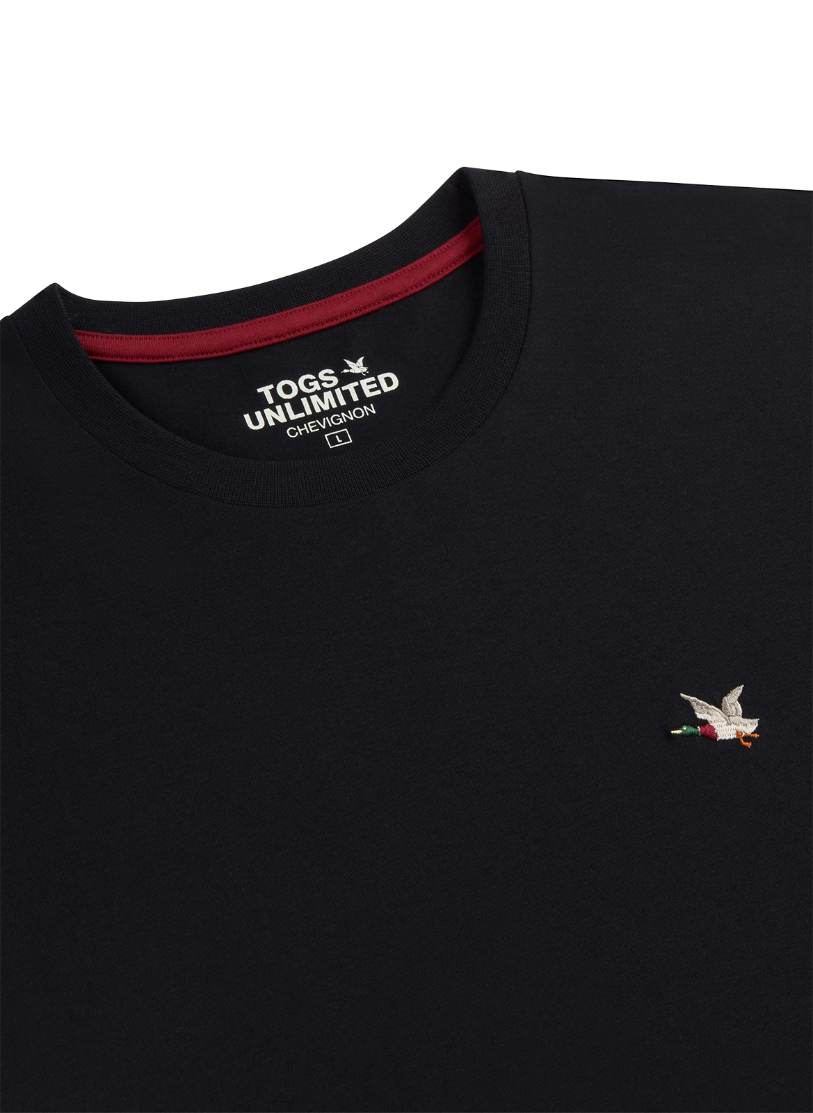 Straight screen-printed cotton T-shirt CHEVIGNON Black