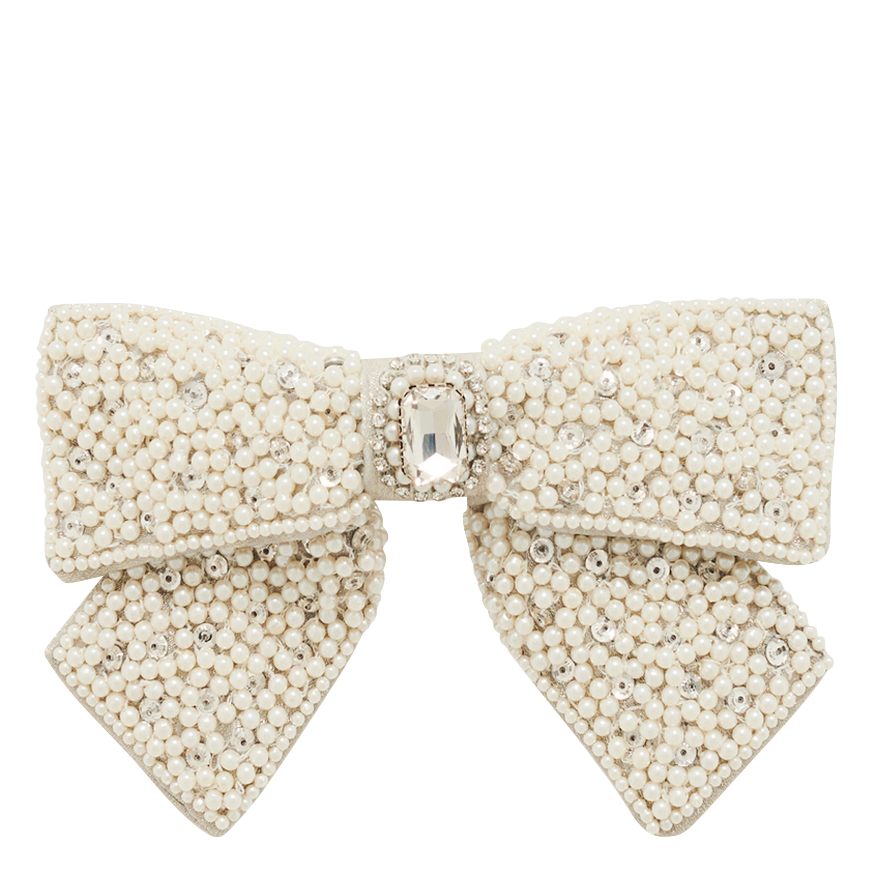 Barrette noeud fantaisie PABLO Beige