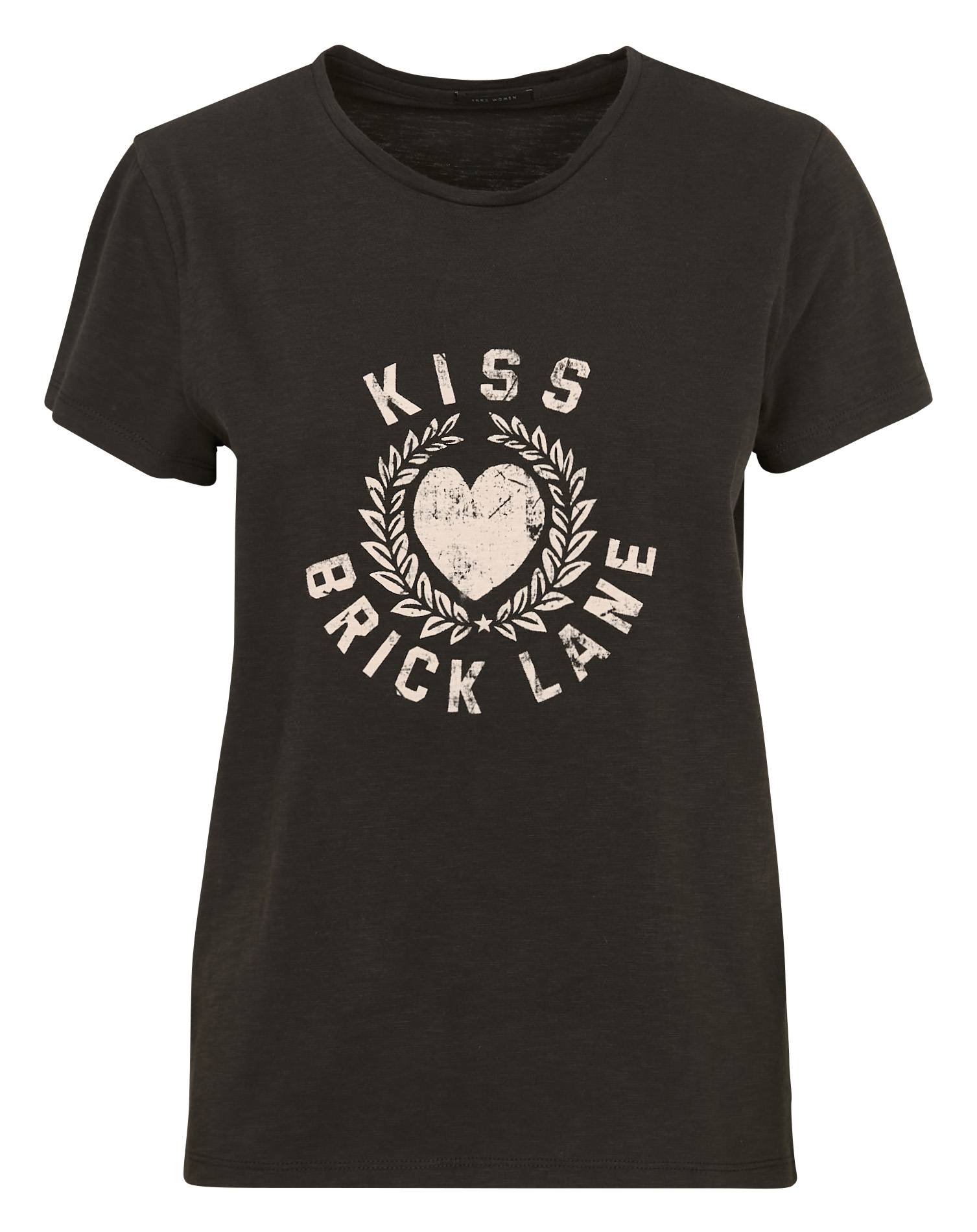 Tee-shirt col rond en coton IKKS Gris