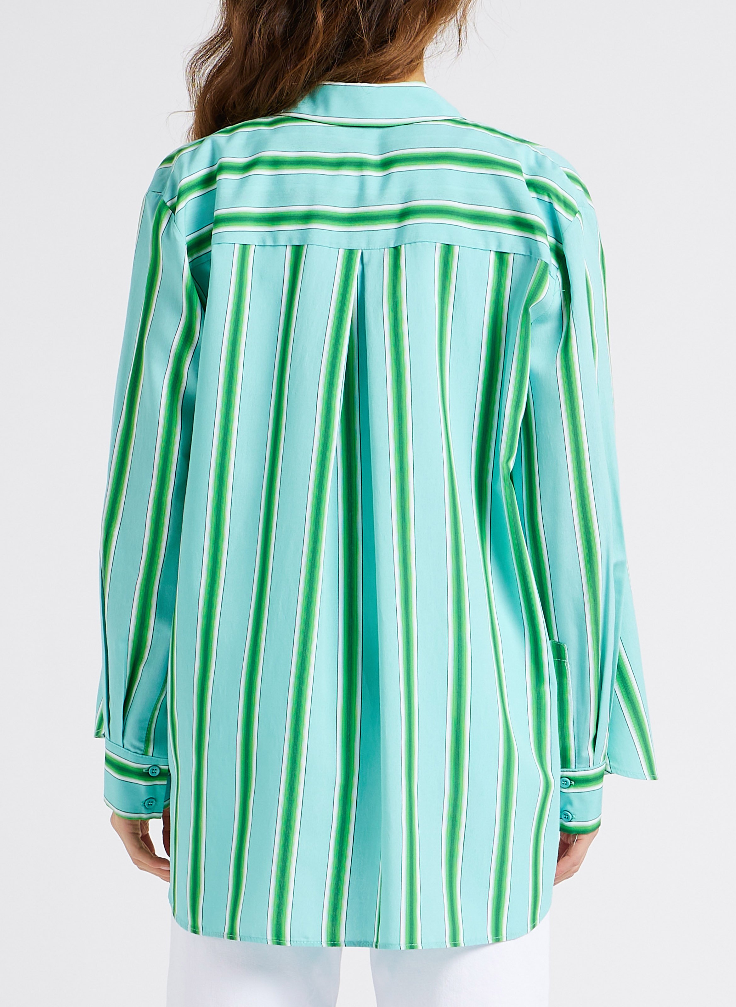 Chemise col classique ample à rayures IMPERIAL Vert