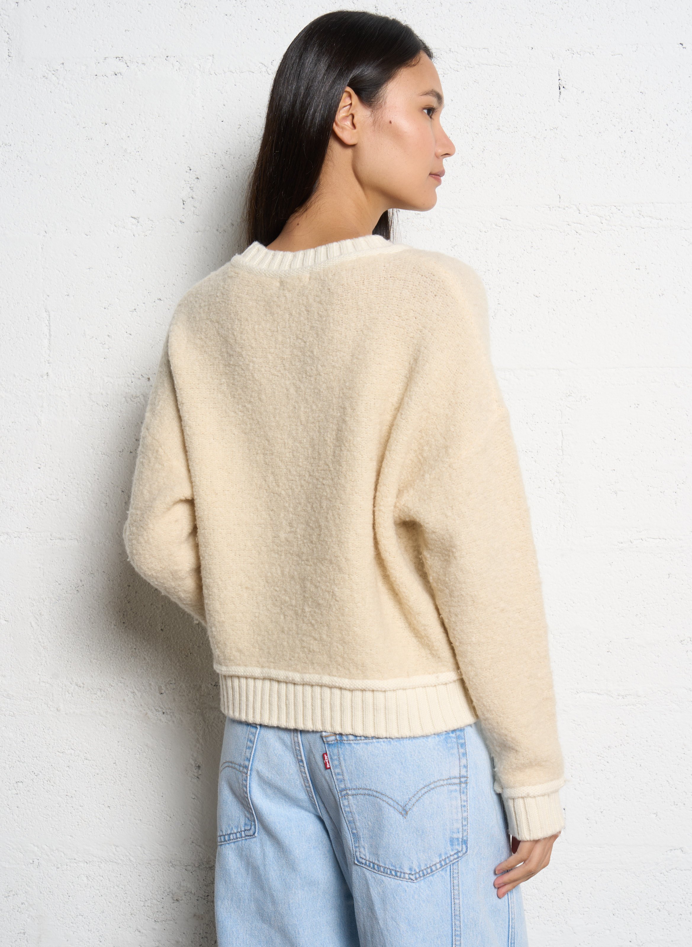 Blended wool oversize sweater JC SOPHIE Beige