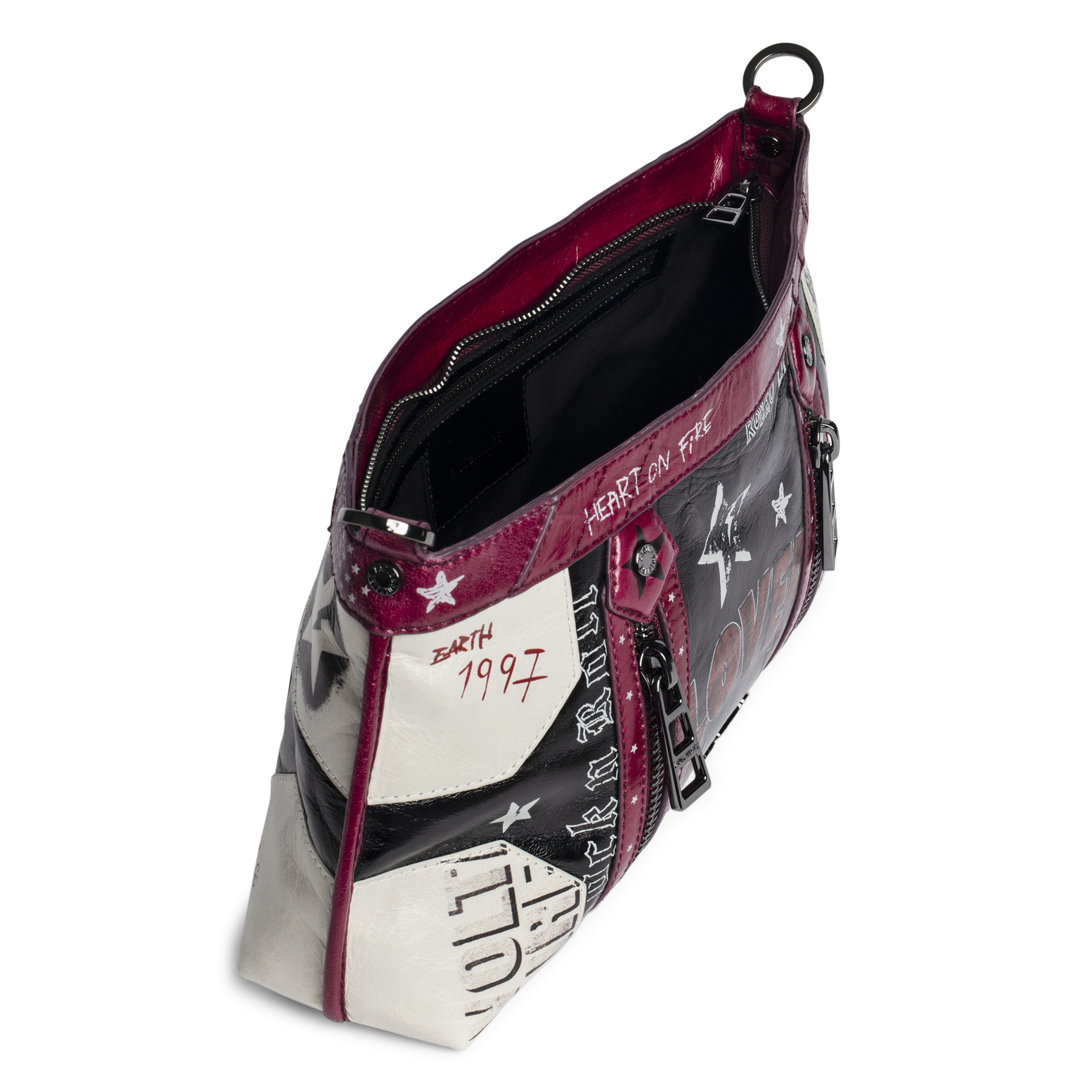 Patent leather shoulder bag ZADIG&VOLTAIRE Black