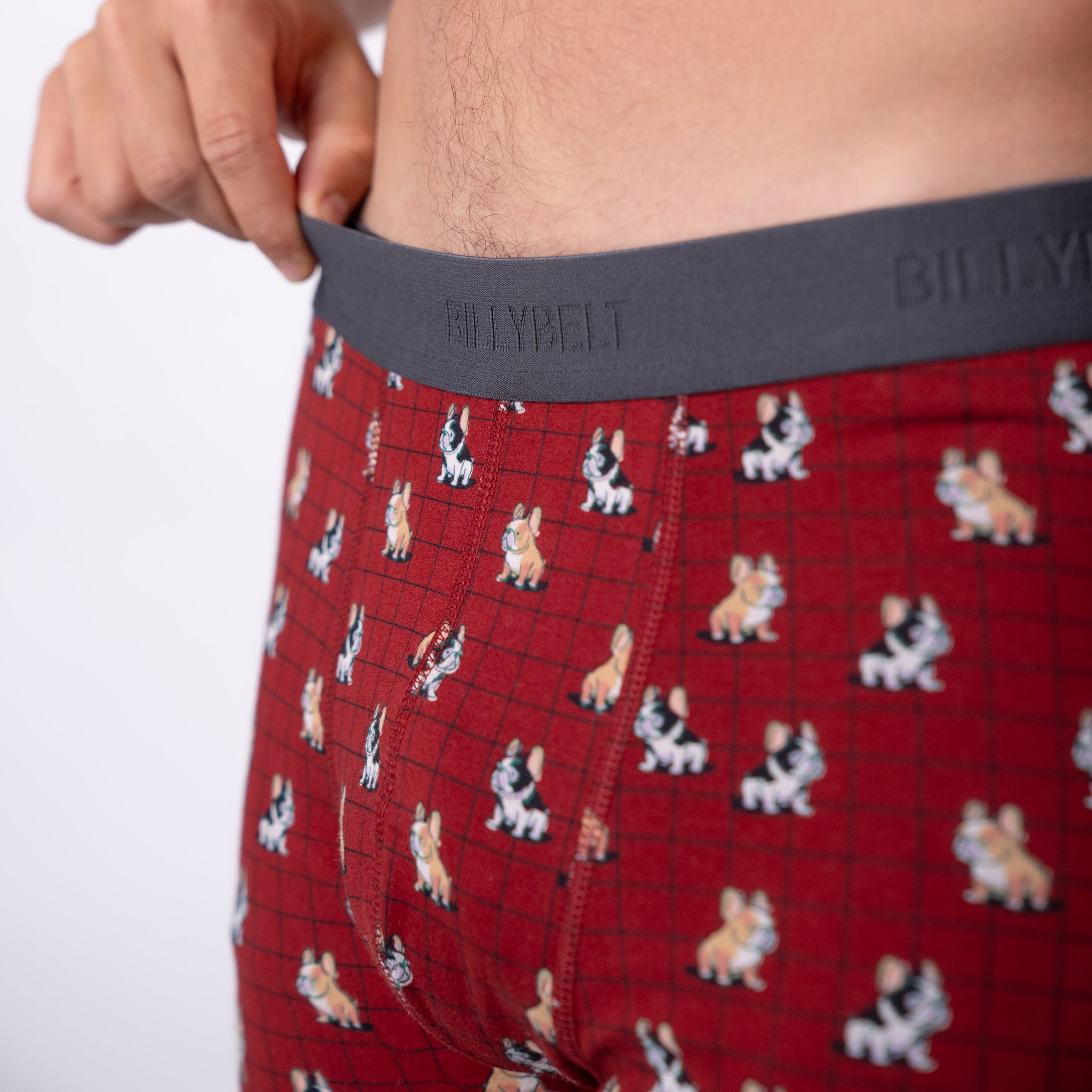 Organic cotton boxers BILLYBELT Red