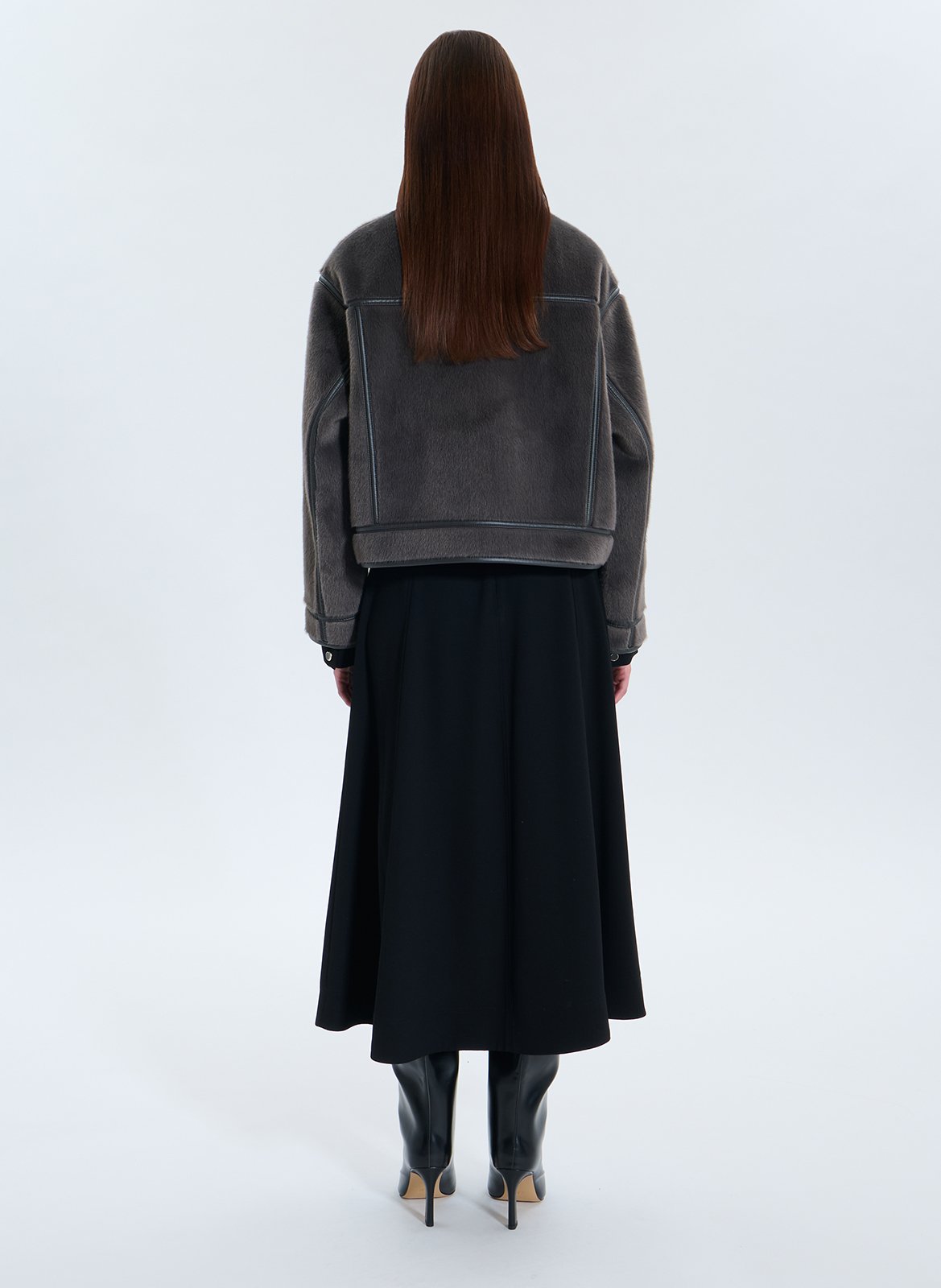 Short reversible oversized jacket ZAPA Grey