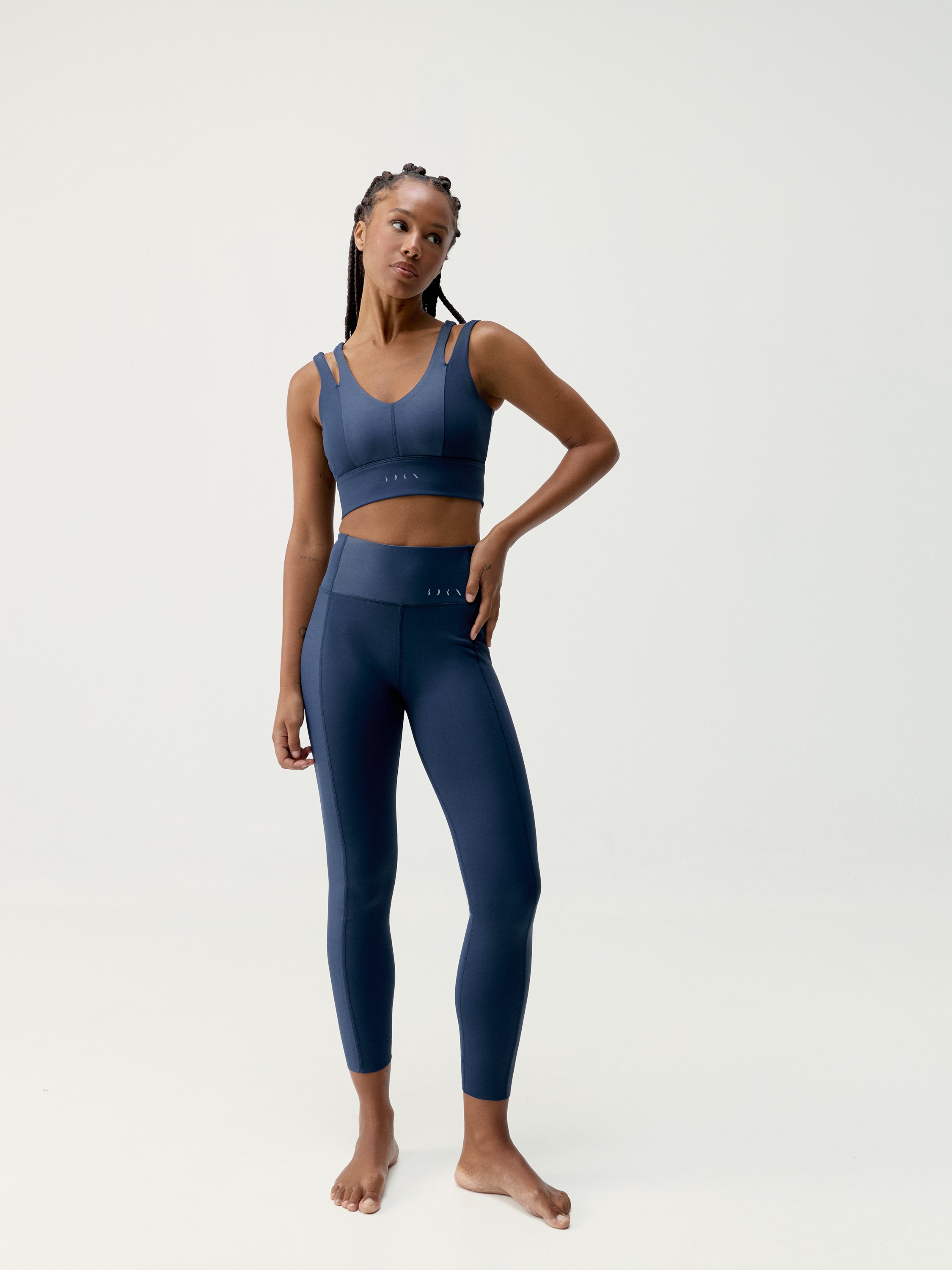 Reflective pattern leggings BORN LIVING YOGA Blue