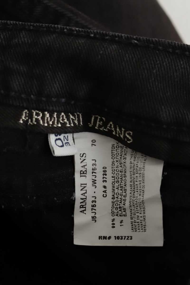 Cotton straight jeans ARMANI - SECONDE MAIN Black