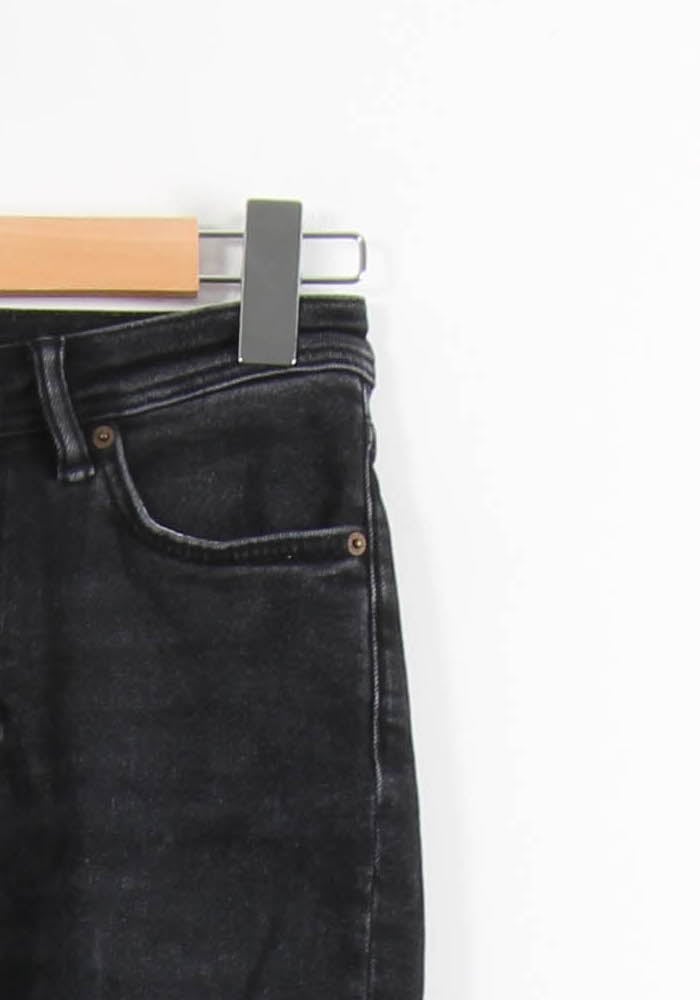 Cropped slim jeans with studs ACNE STUDIOS - Seconde Main Grey