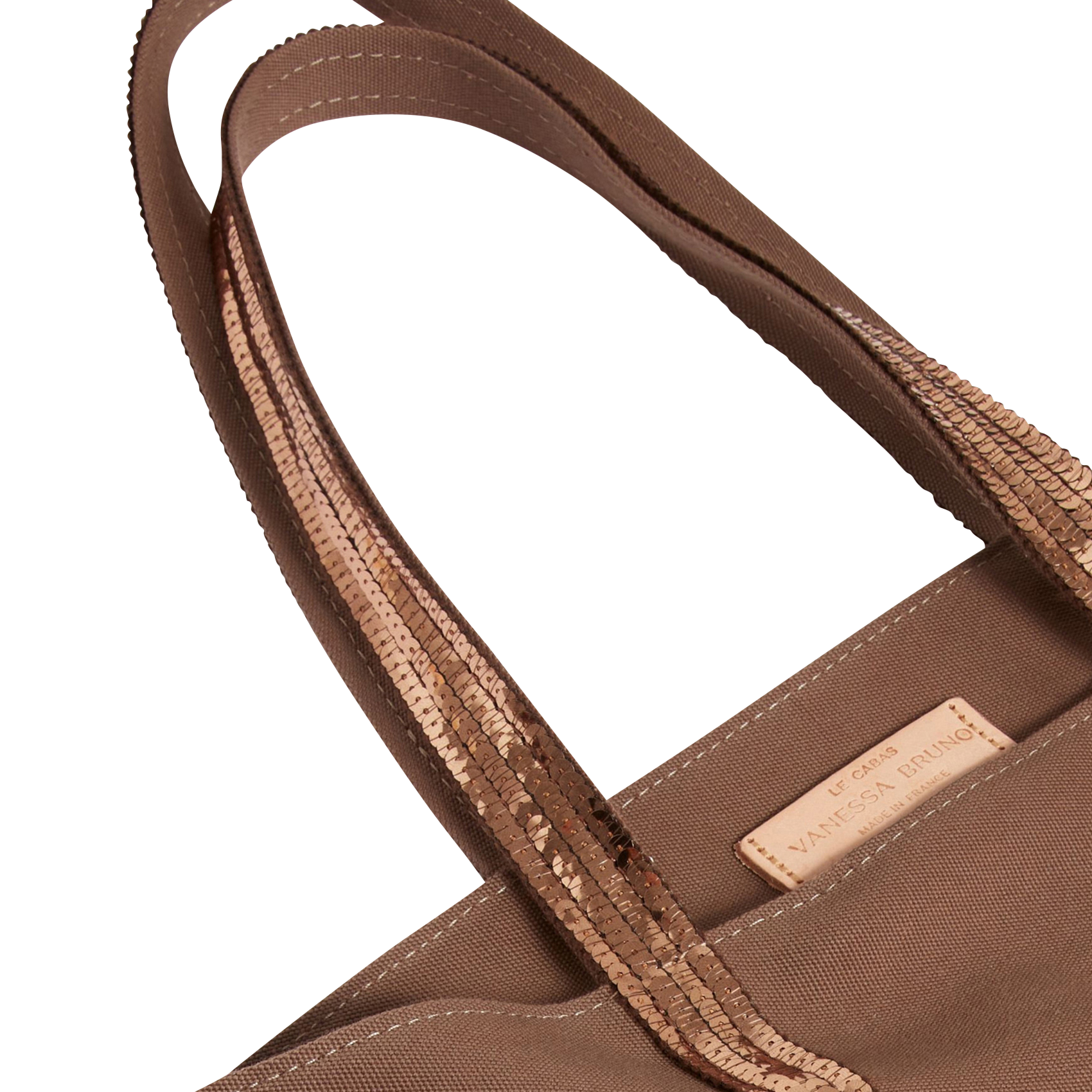 Cotton tote bag VANESSA BRUNO Brown