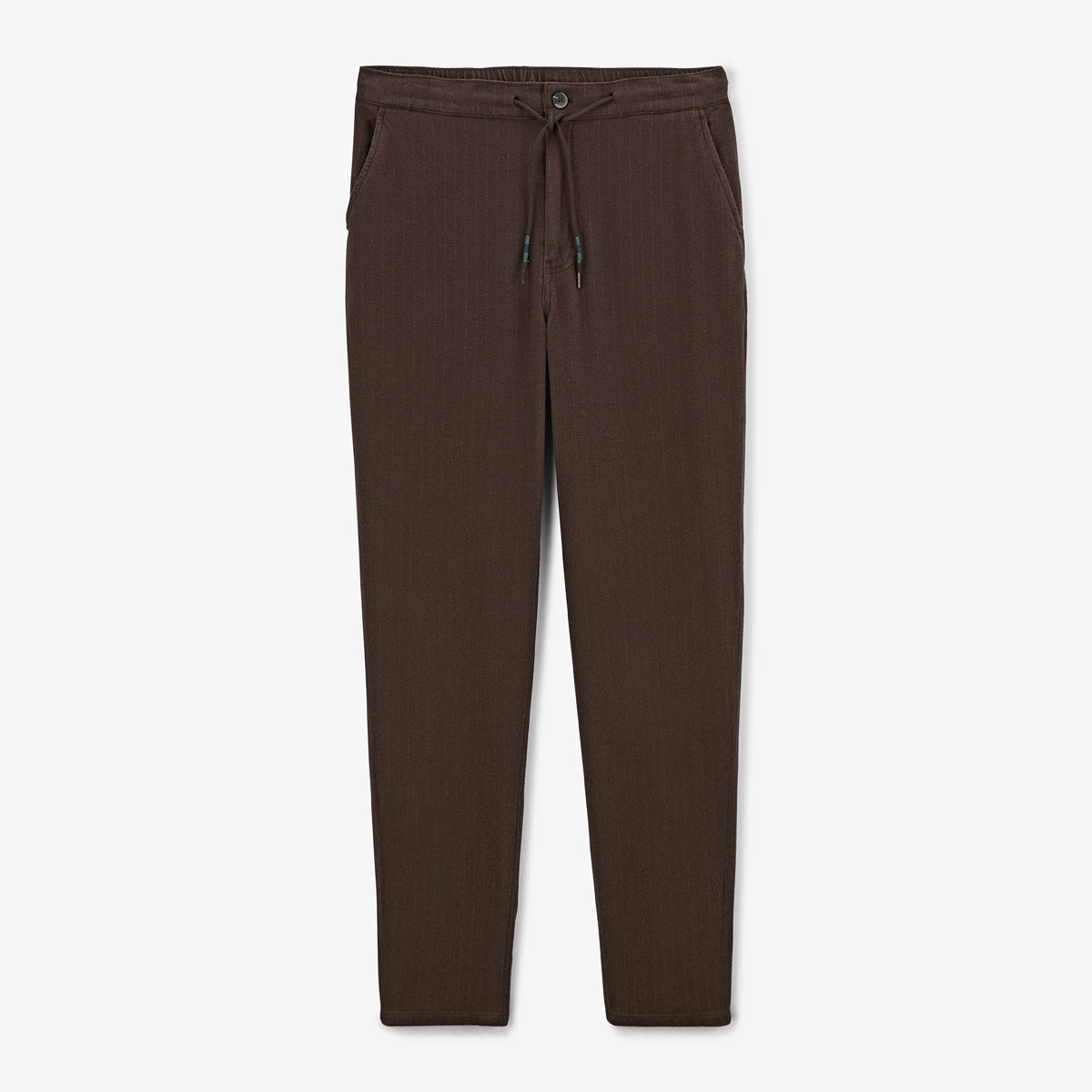 Straight leg pants with elastic waistband SERGE BLANCO Brown
