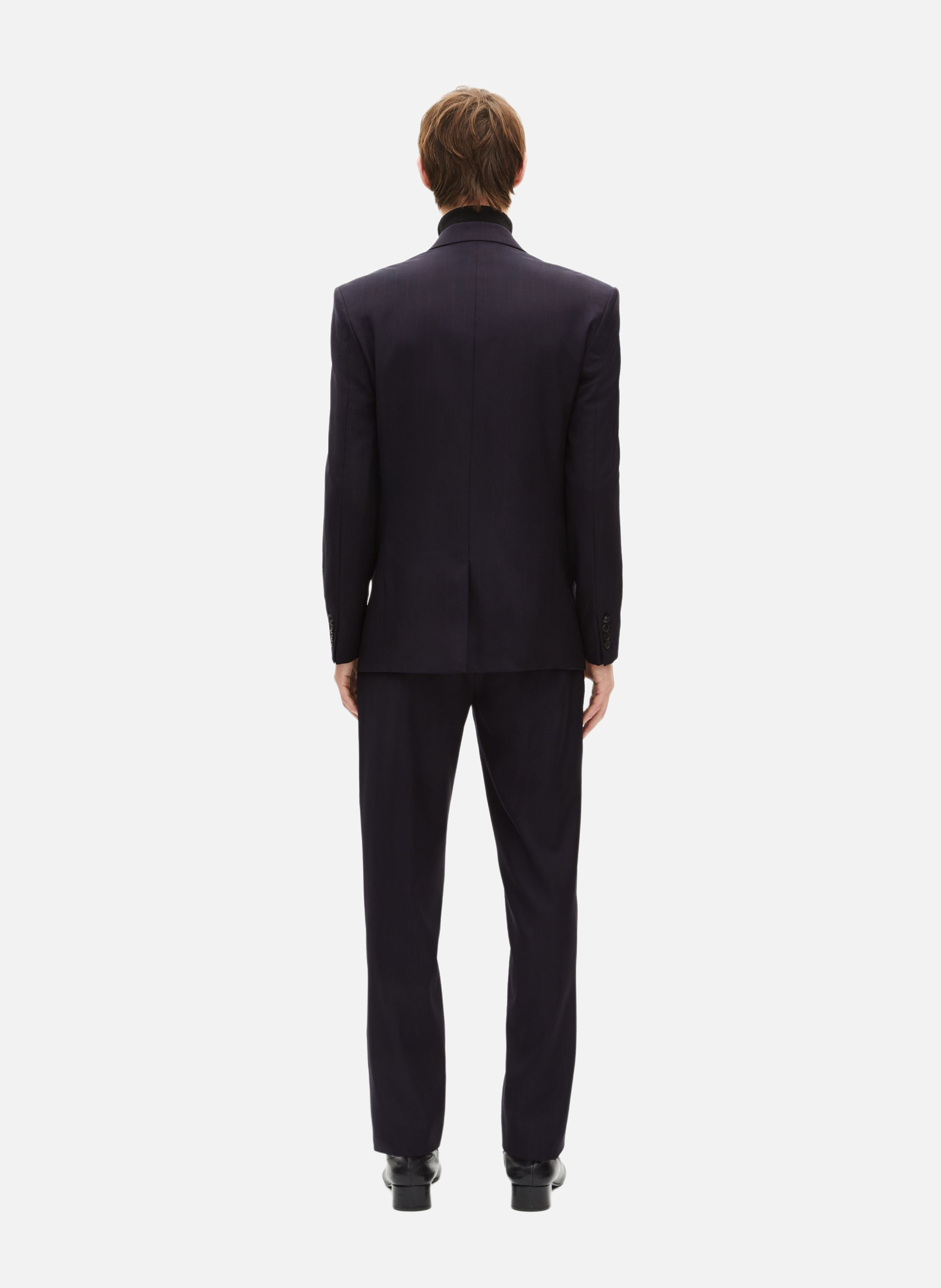 Striped double-breasted suit jacket THE KOOPLES Blue