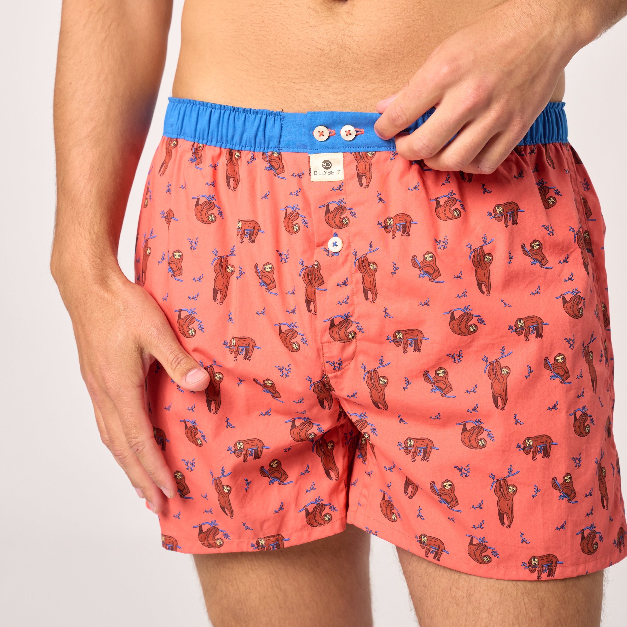 Organic cotton boxer shorts Red