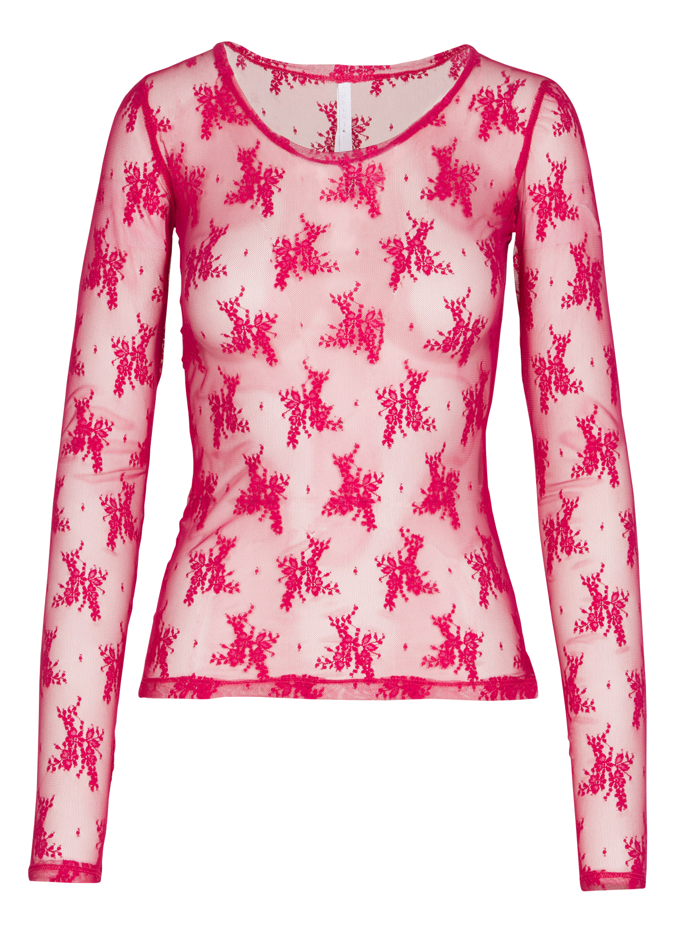 <p>T-shirt recht met ronde hals in kant</p> IMPERIAL