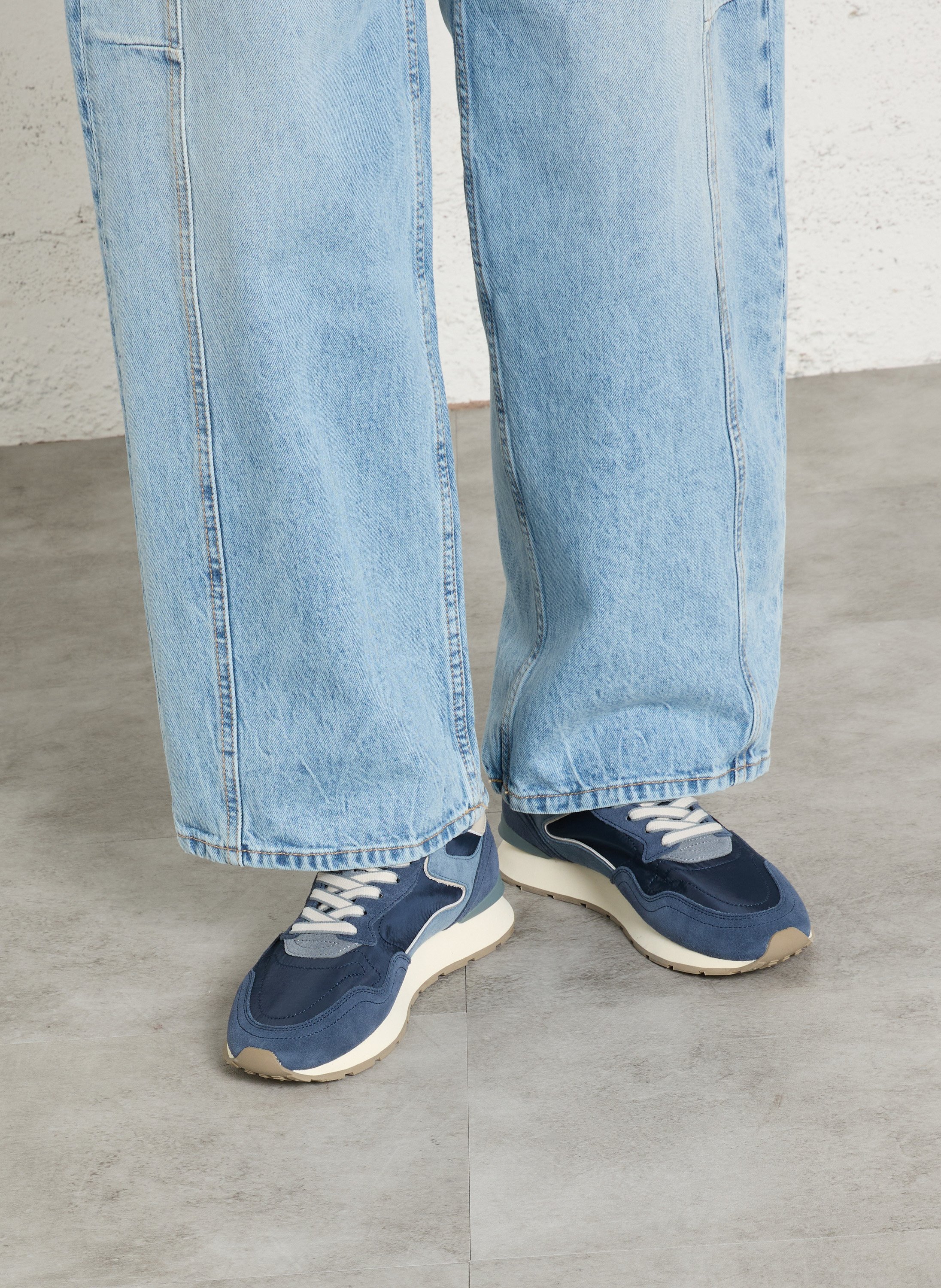 Baskets basses bi-matière HOFF Bleu