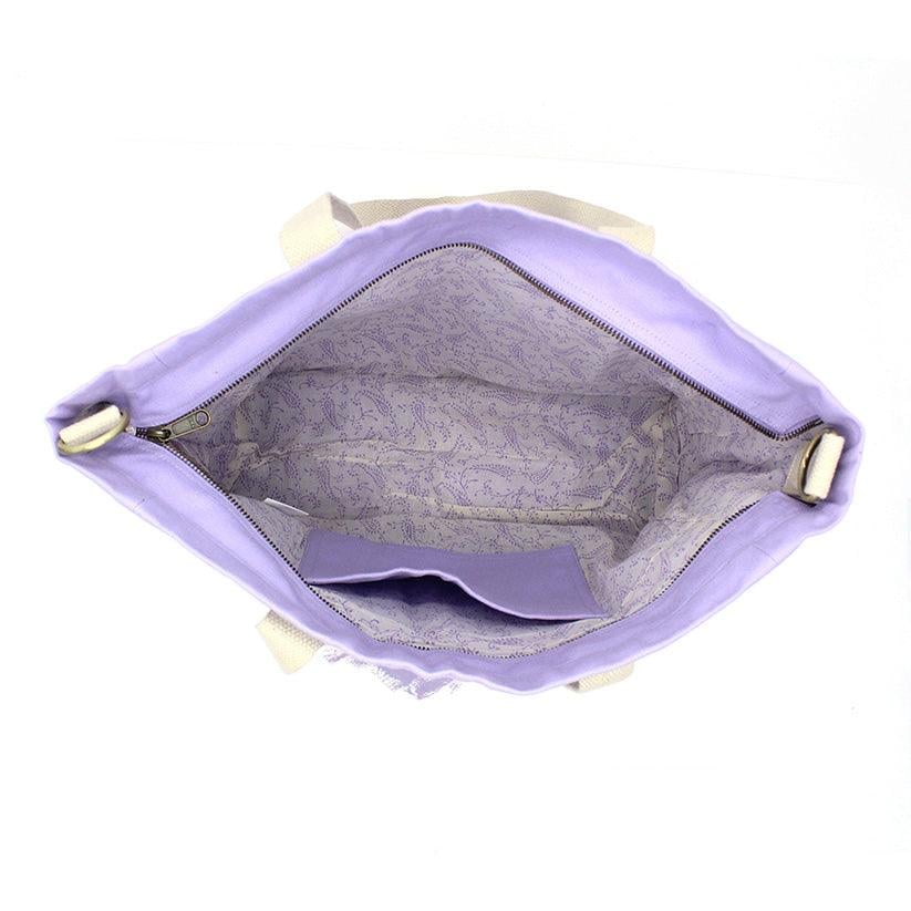 Cotton tote bag HINDBAG Purple